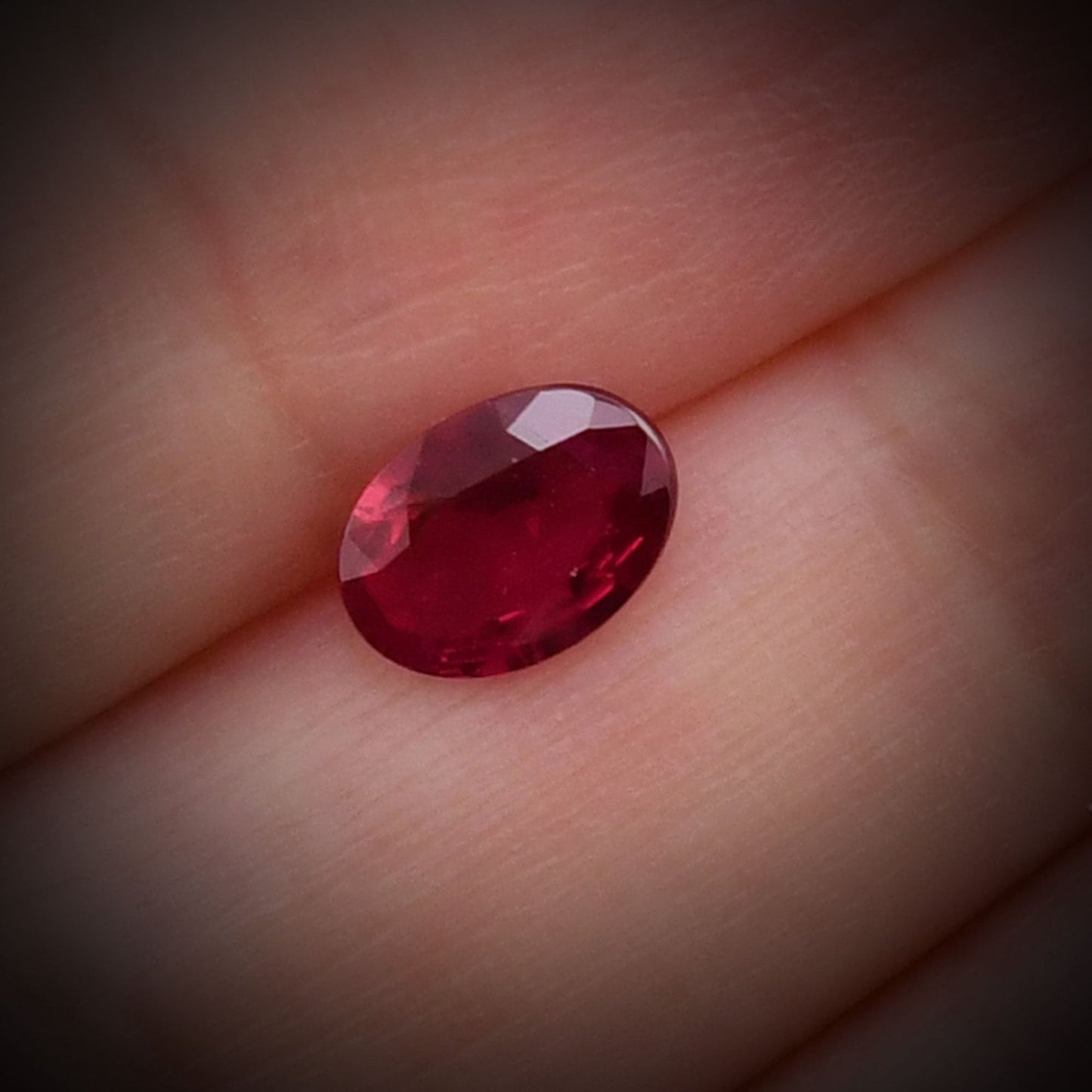 1.13 Carat Red Oval Ruby
