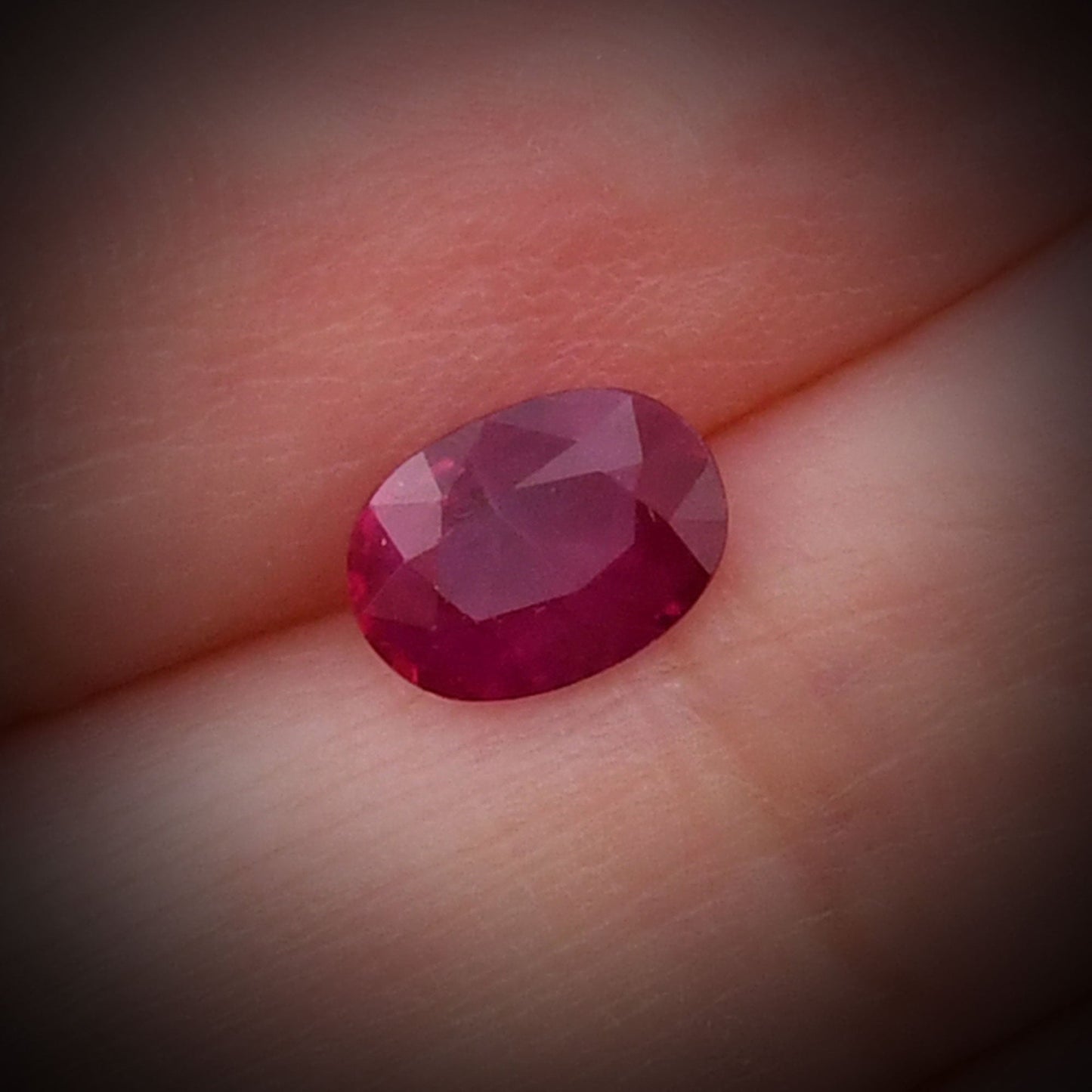 1.14 Carat Red Oval Ruby