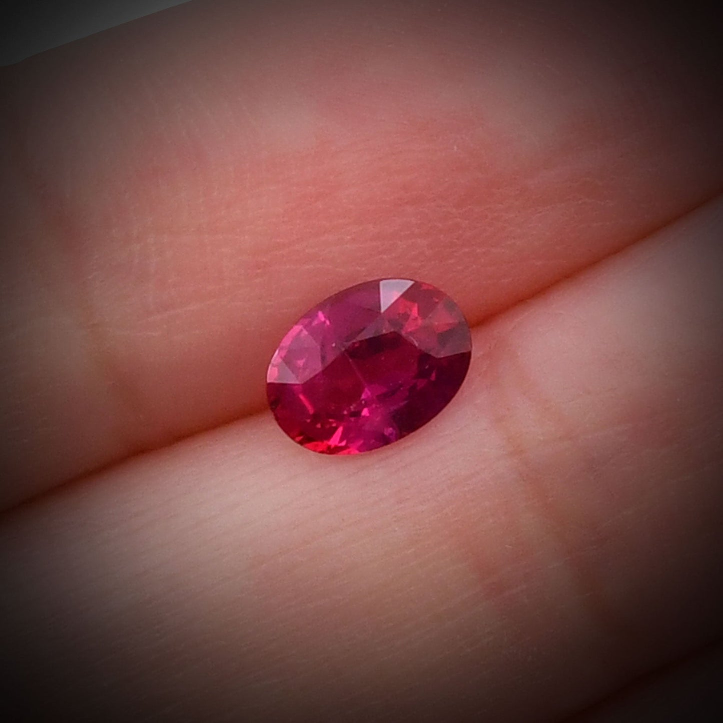 1.29 Carat Red Oval Ruby