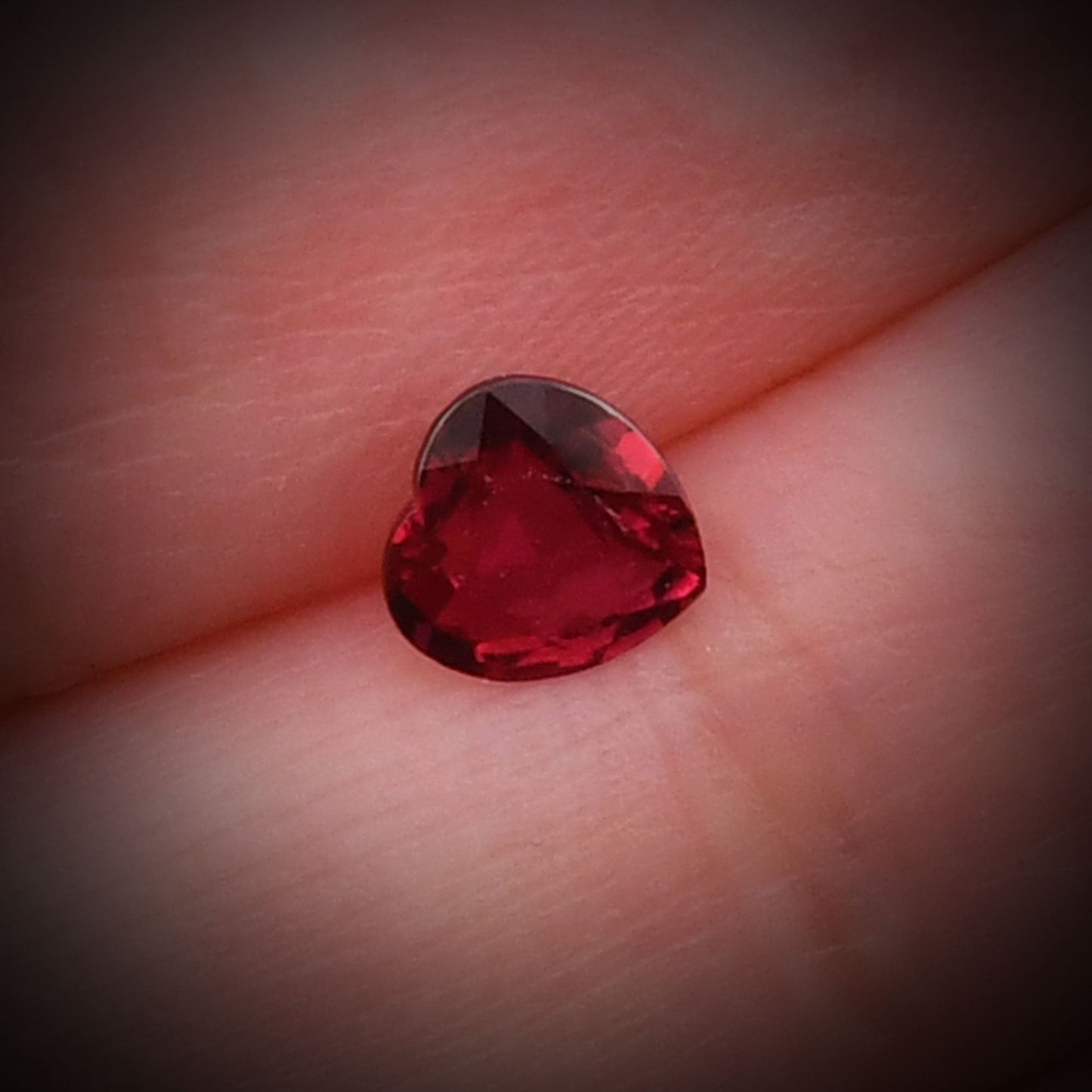 0.81 Carat Red Heart Ruby