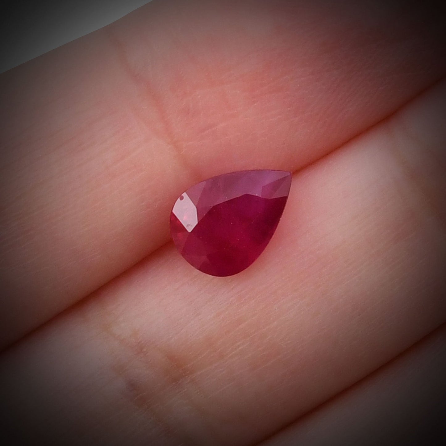 2.21 Carat Red Pear Ruby