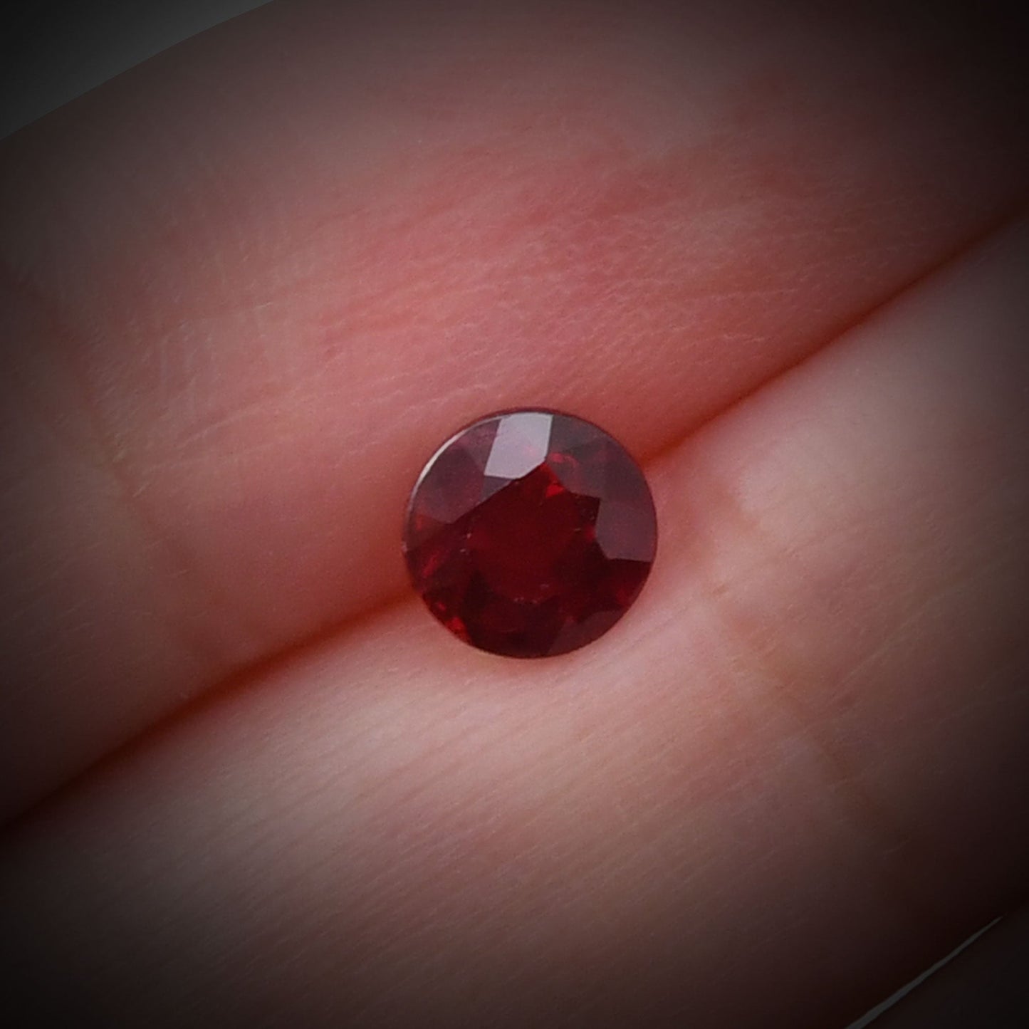 1.56 Carat Red Round Ruby