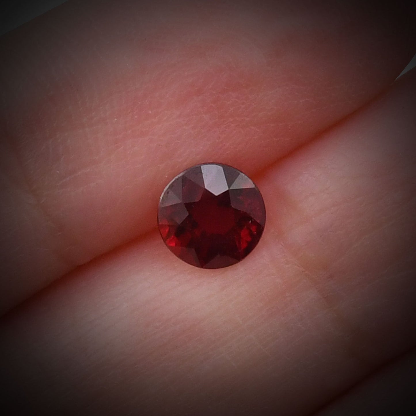 1.74 Carat Red Round Ruby