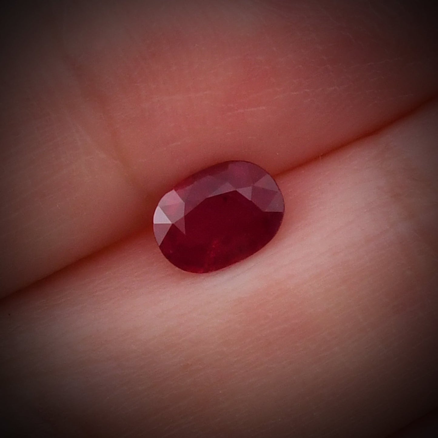 1.11 Carat Red Oval Ruby