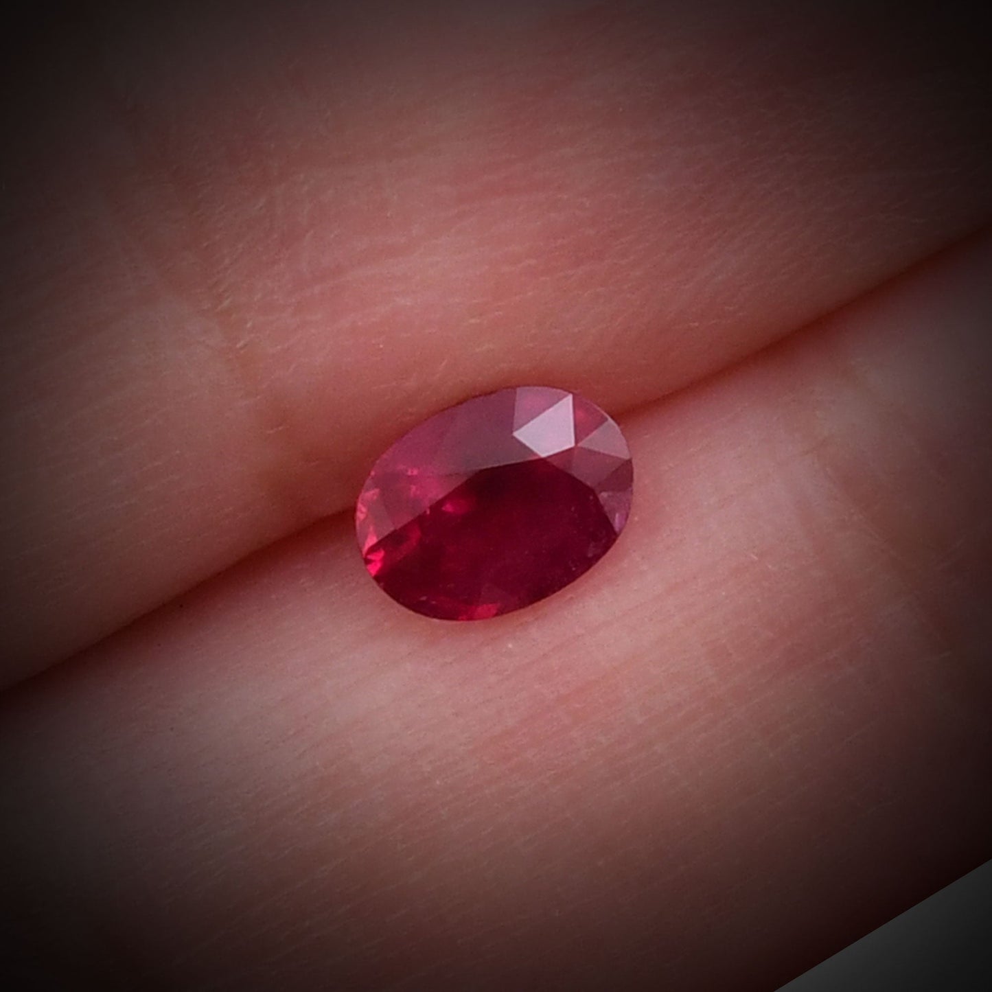 0.99 Carat Red Oval Ruby