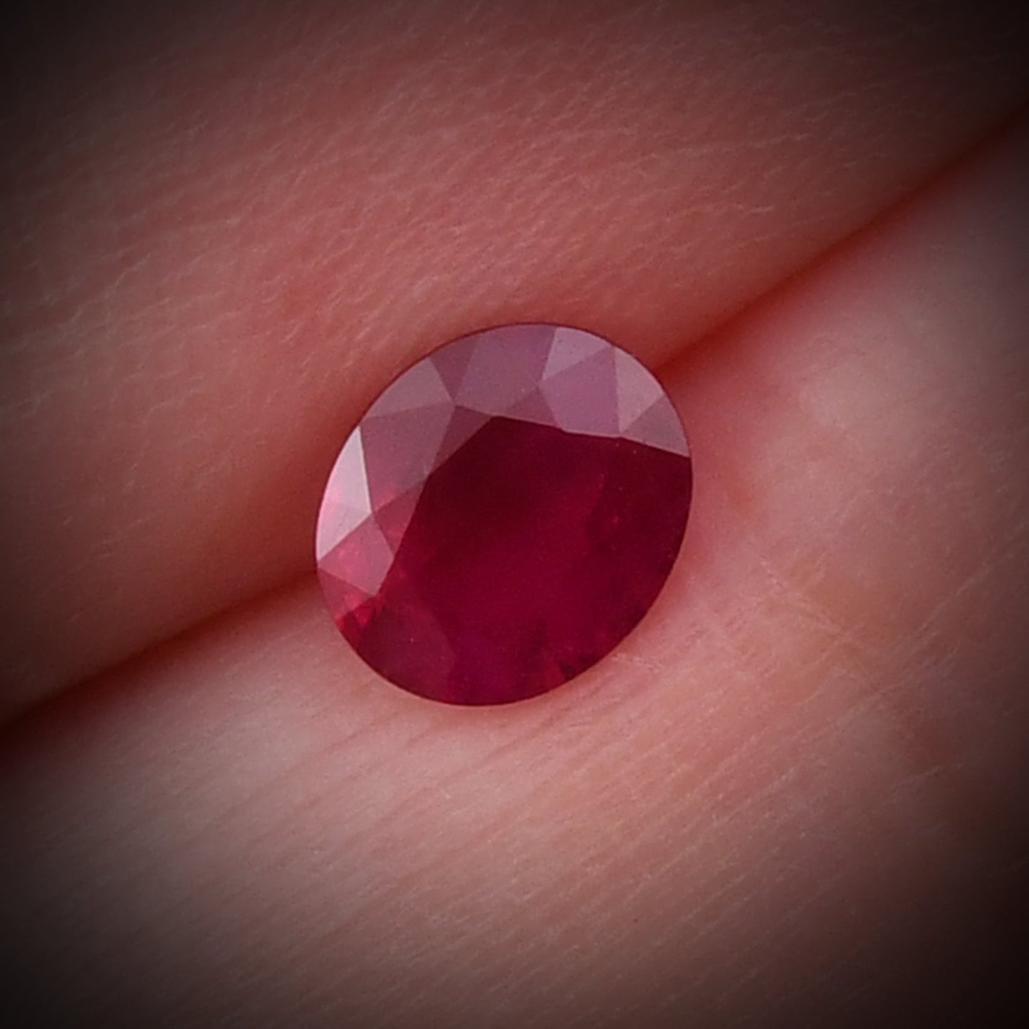 1.21 Carat Red Oval Ruby