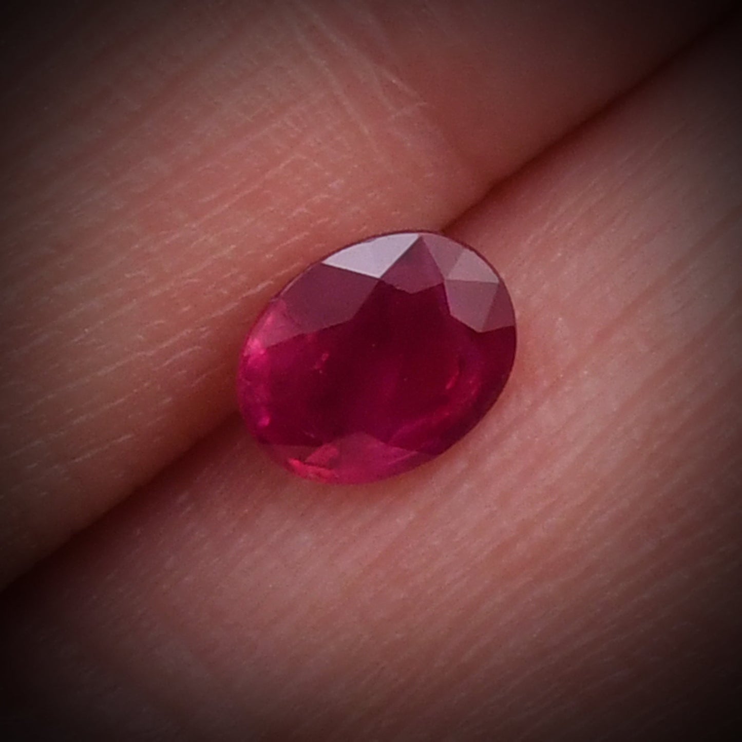 1.19 Carat Red Oval Ruby