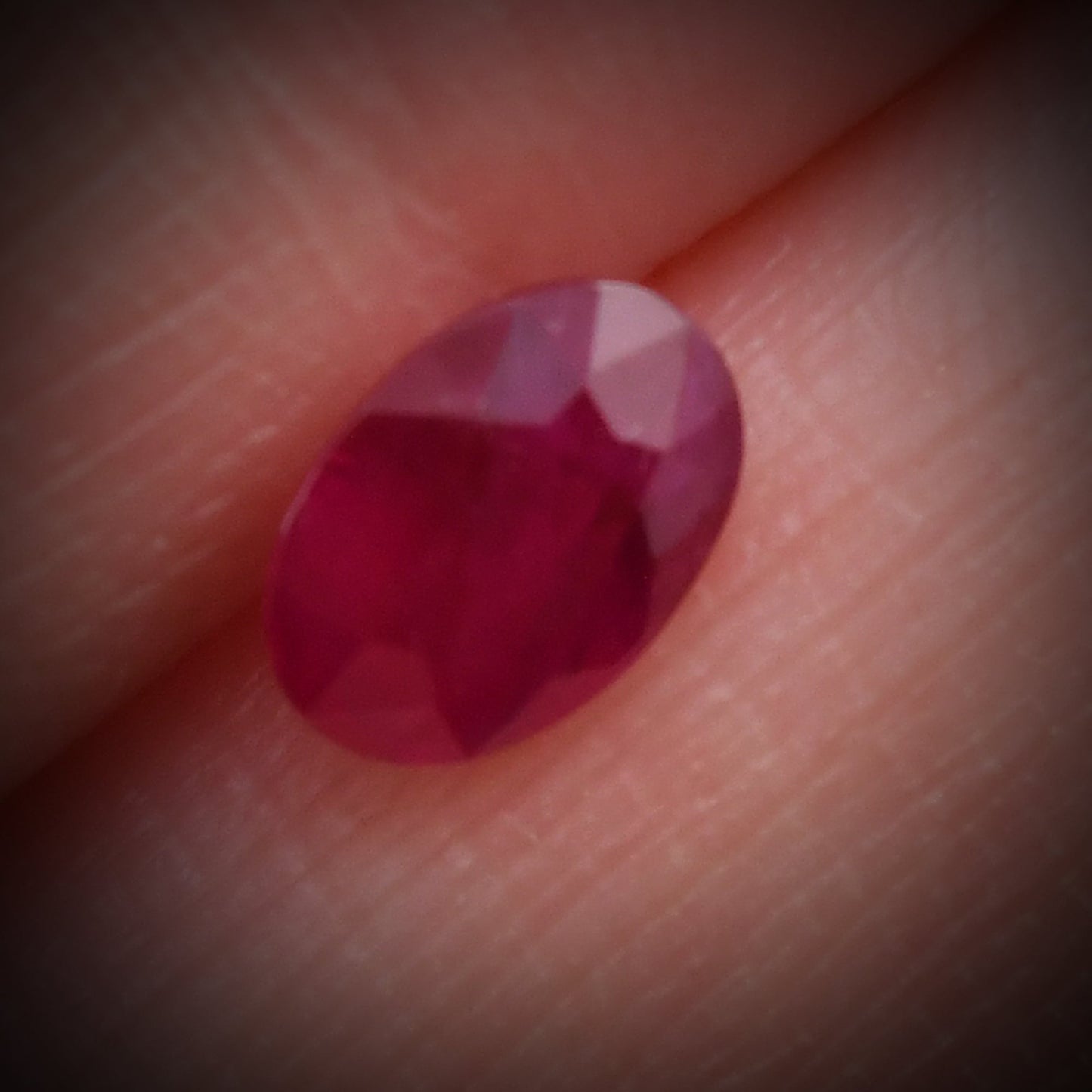1.01 Carat Red Oval Ruby