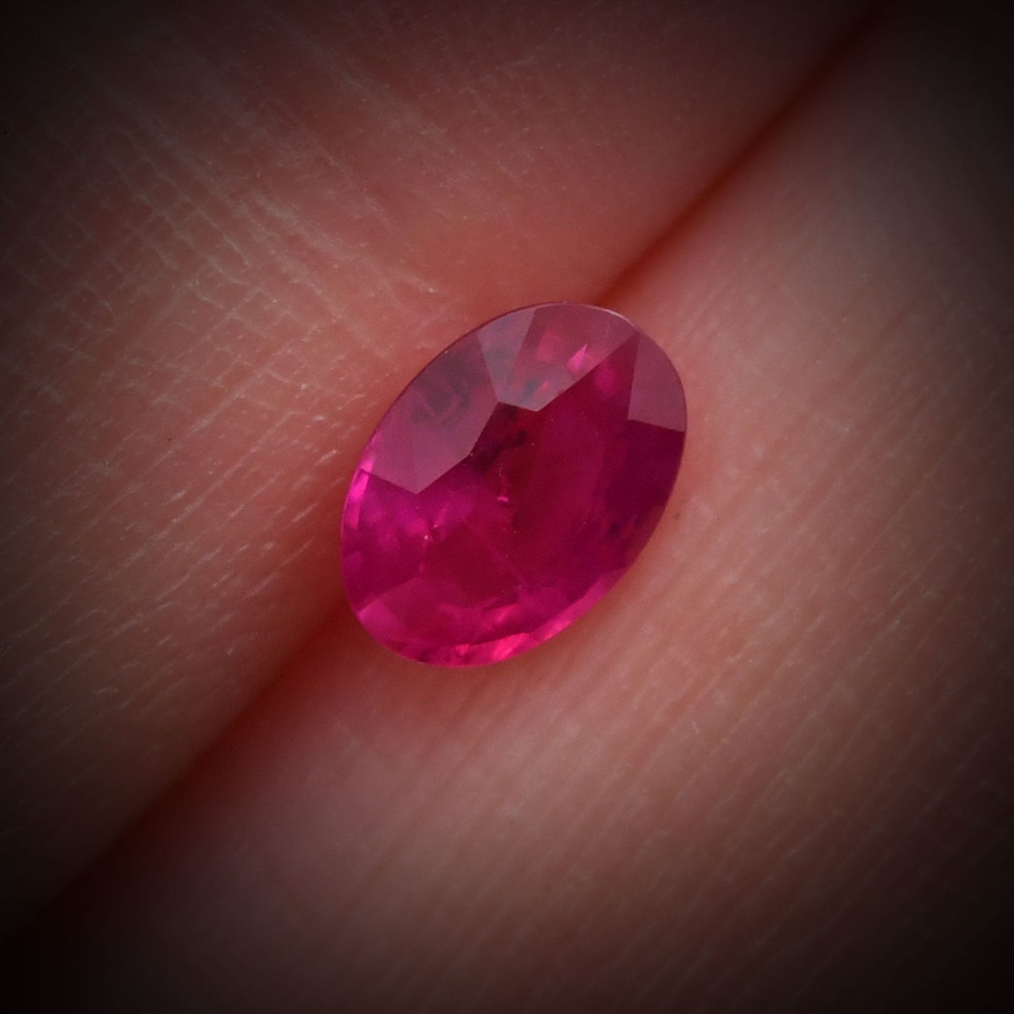 0.94 Carat Red Oval Ruby