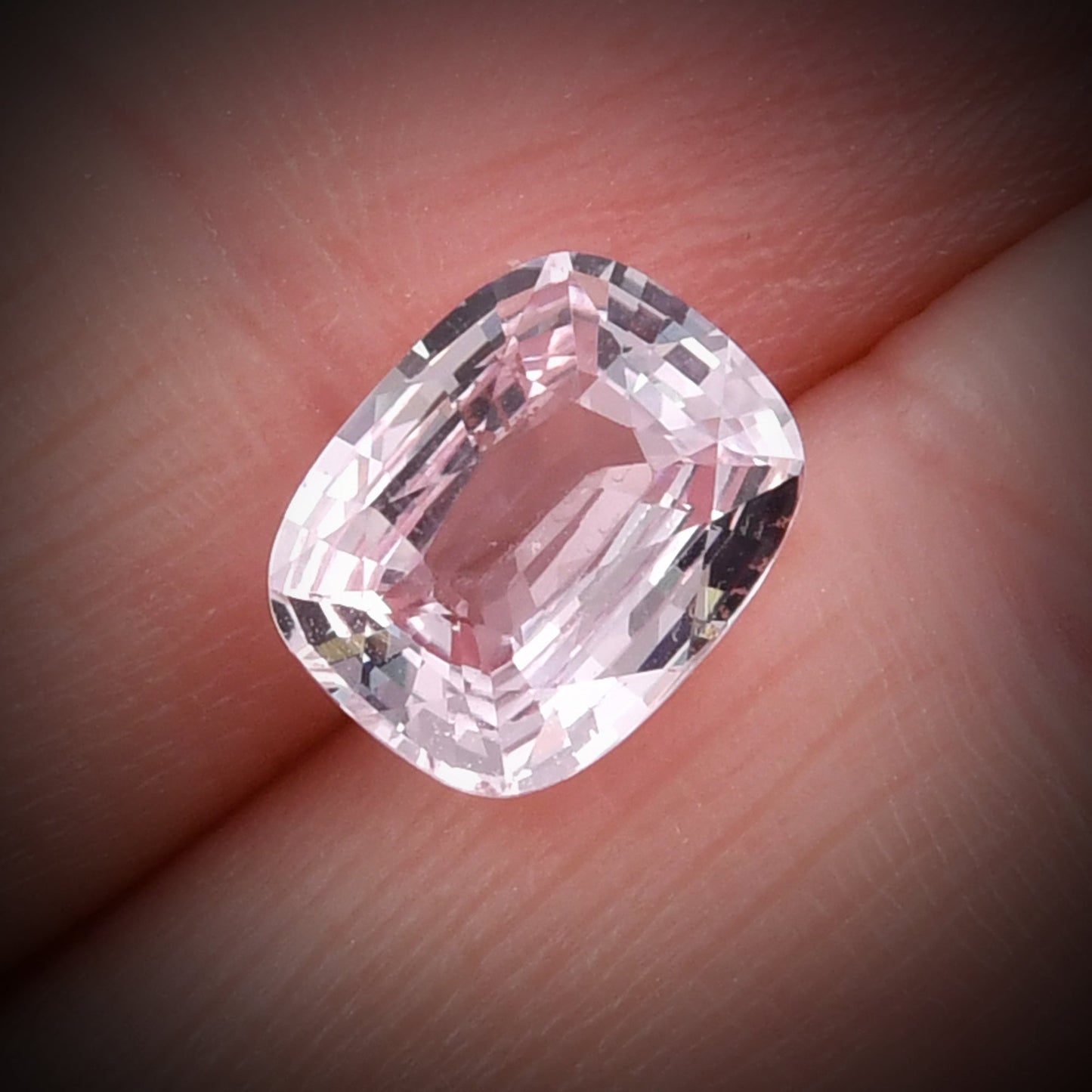 3.10 Carat Peach MADAGASCAR Cushion Sapphire CD