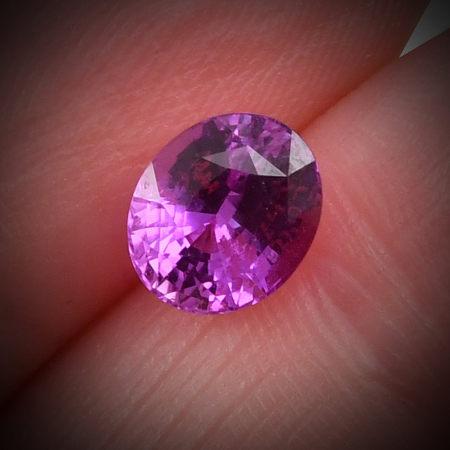 2,38 Karat rosa ovaler Saphir