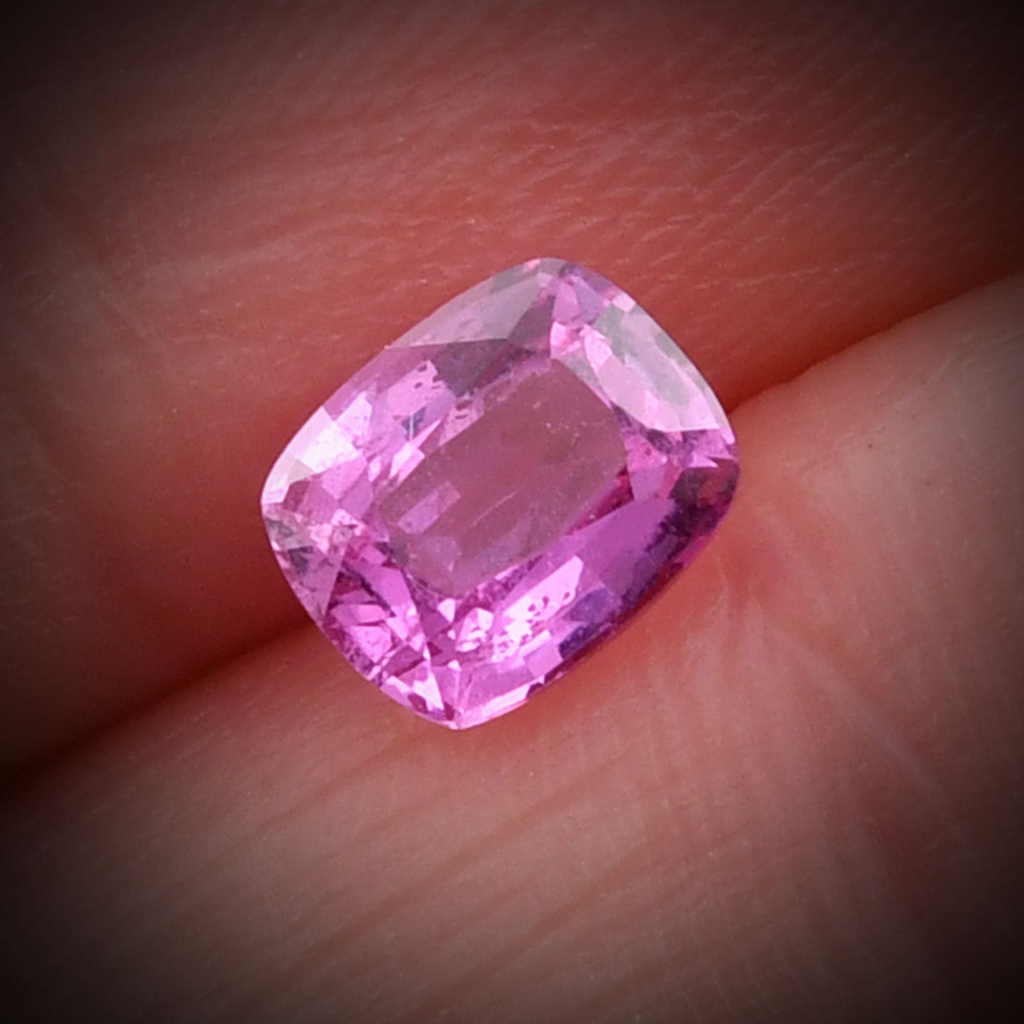 1.44 Carat Pink Cushion Sapphire