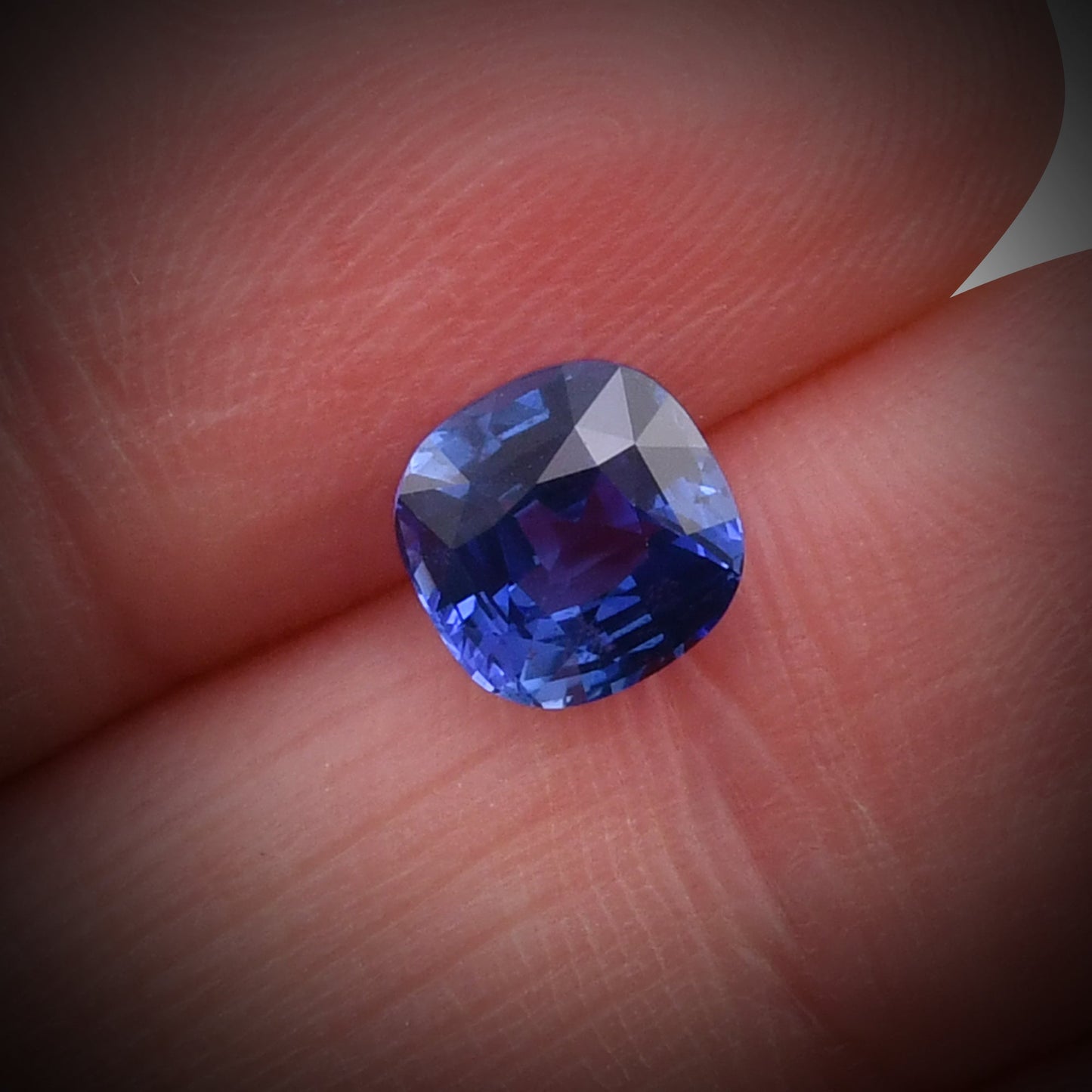 1.62 Carat Blue SRI LANKAN Cushion Sapphire