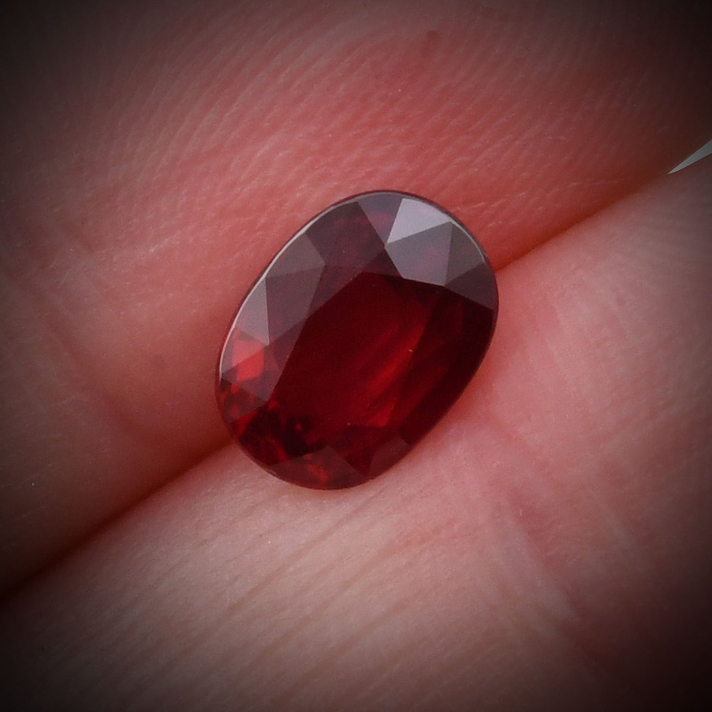 2.02 Carat Red MOZAMBIQUE Oval Ruby GRS No Heat