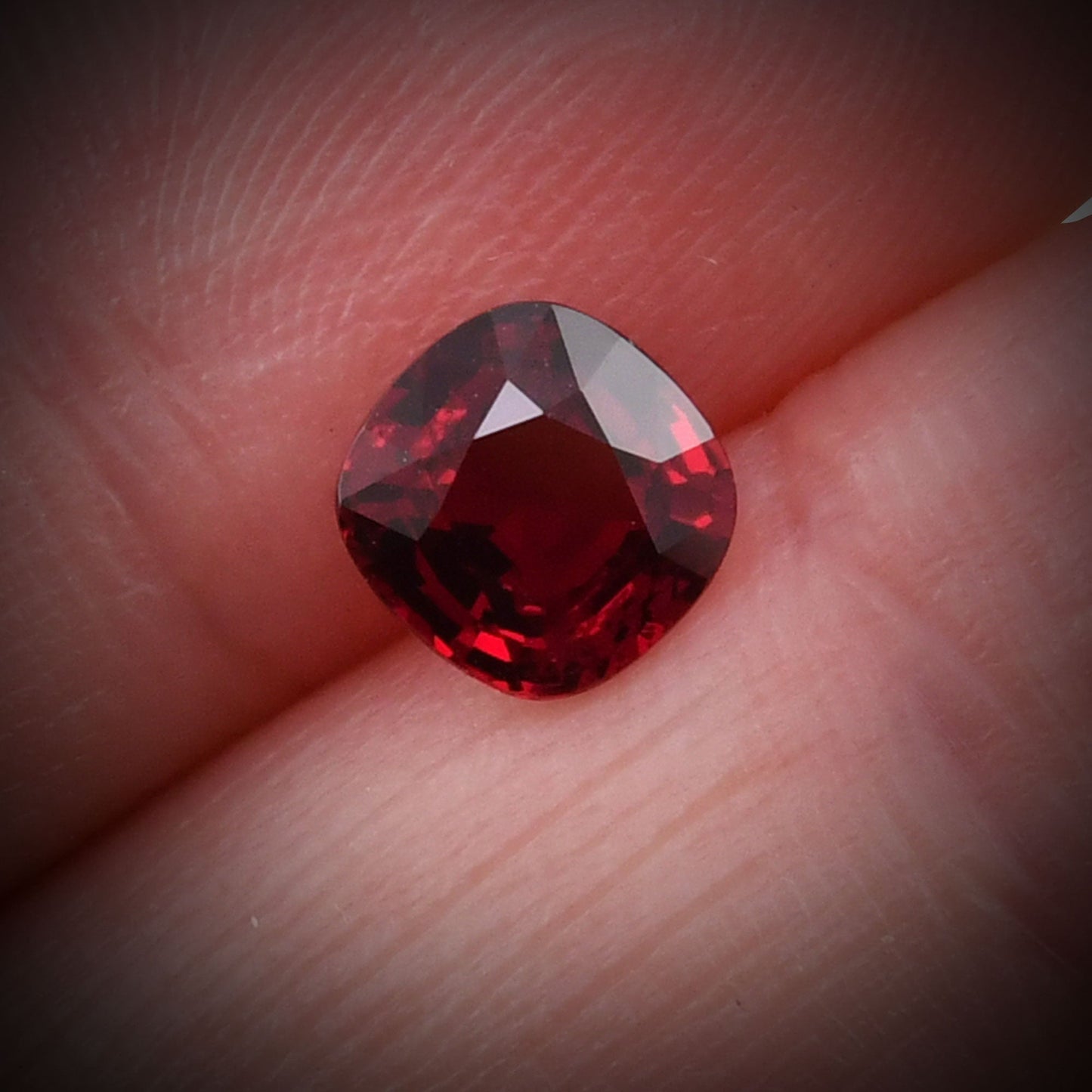 1.53 Carat Red MOZAMBICAN Cushion Ruby CD