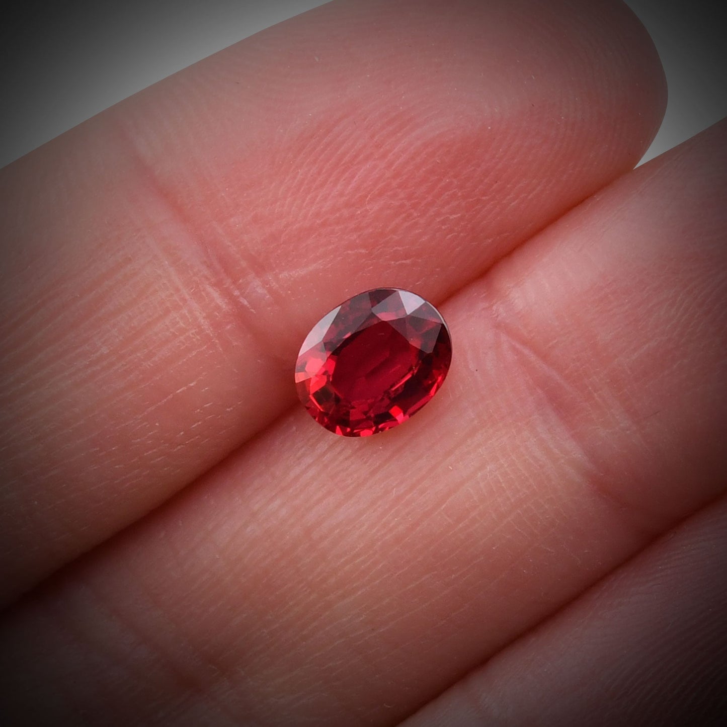 1.24 Carat Red MOZAMBIQUE Oval Ruby GRS No Heat