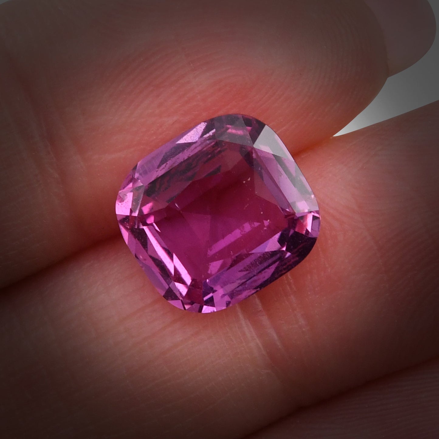 6.03 Carat Pink MADAGASCAR Cushion Sapphire CD