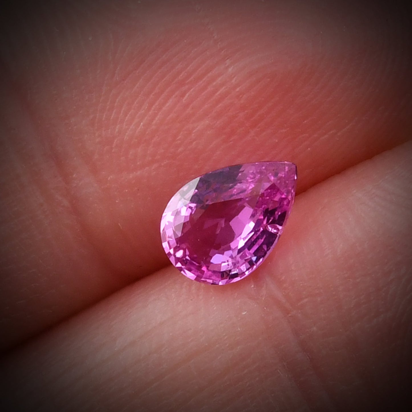 1.04 Carat Pink Pear Sapphire