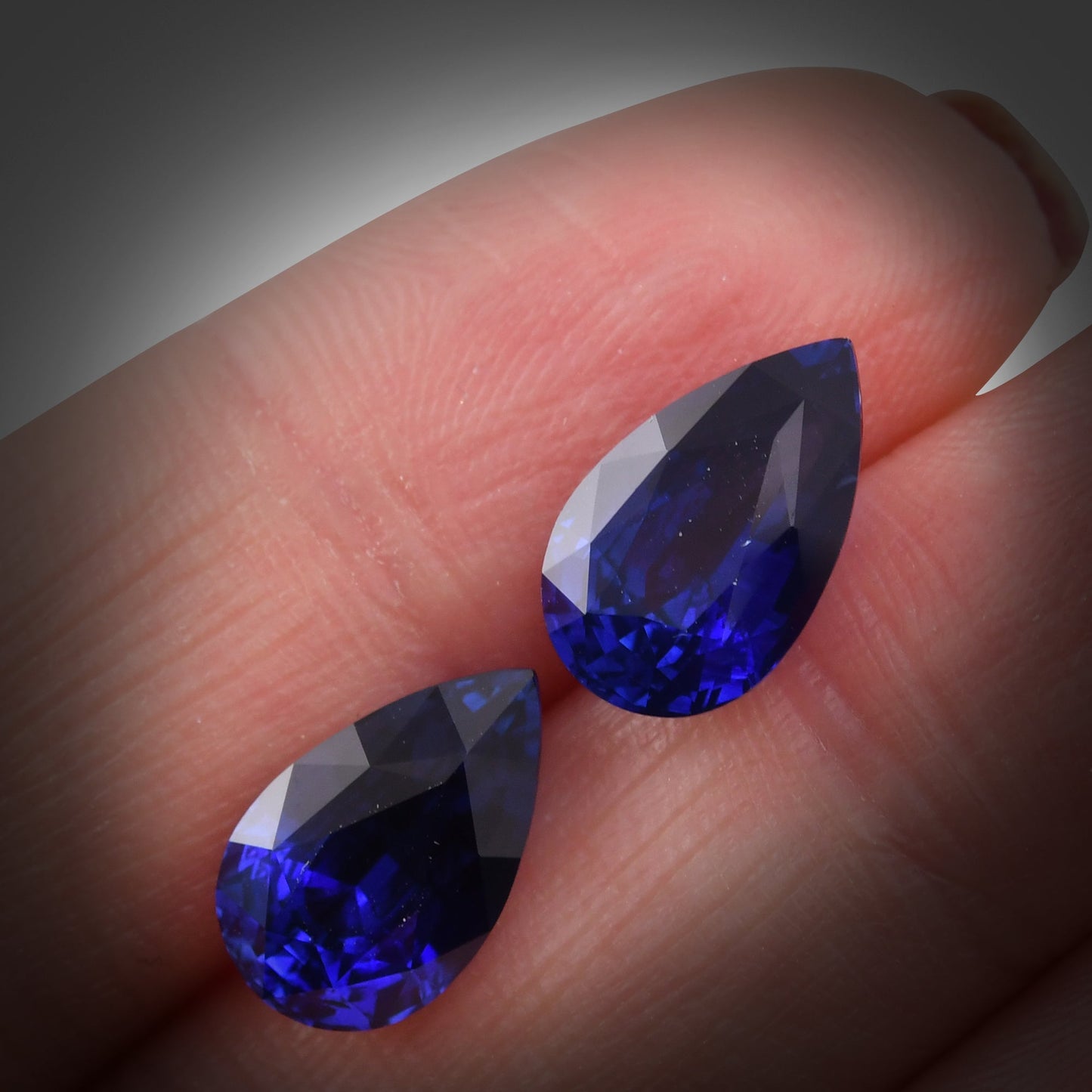 8.49 Carat Blue SRI LANKAN Pear Sapphire CD