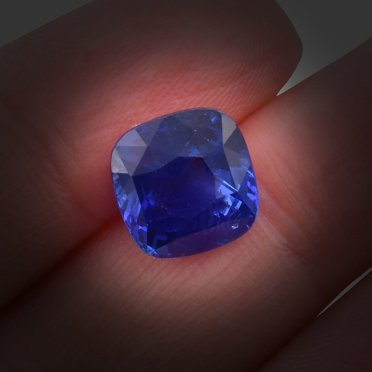 7,06 Karat blauer Kissen-Saphir aus Sri Lanka (AGL)