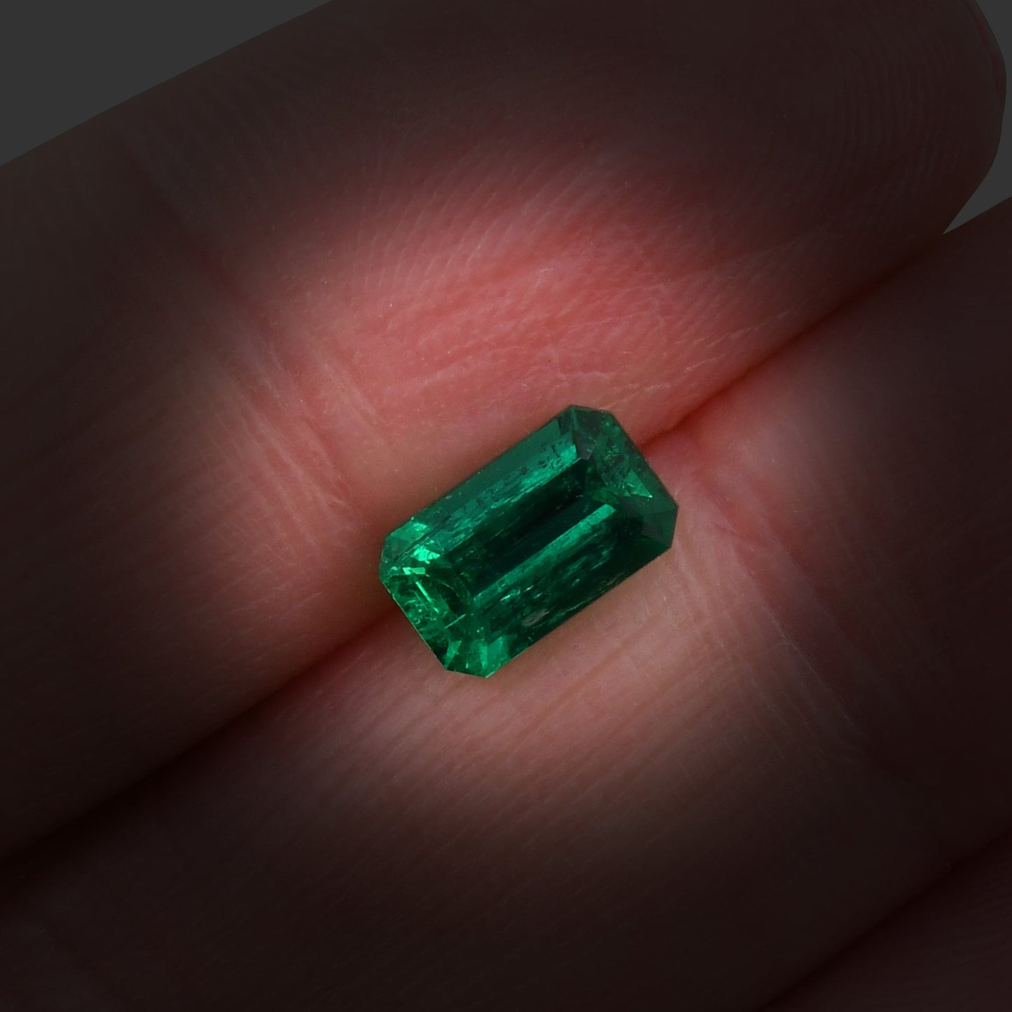 1,01 Karat Grüner kolumbianischer Smaragd Muzo Emerald CD