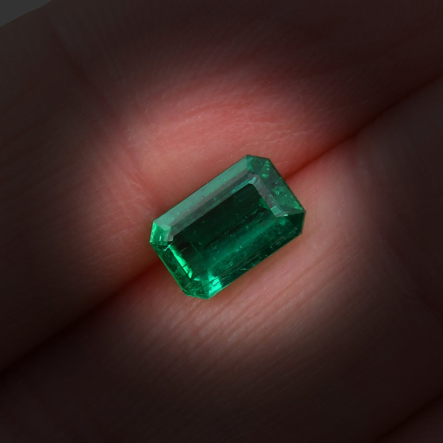 1,01 Karat Grüner kolumbianischer Smaragd Muzo Emerald CD
