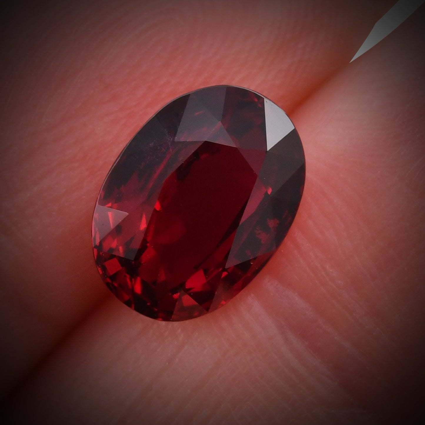 4.03 Carat Red MOZAMBIQUE Oval Ruby CD
