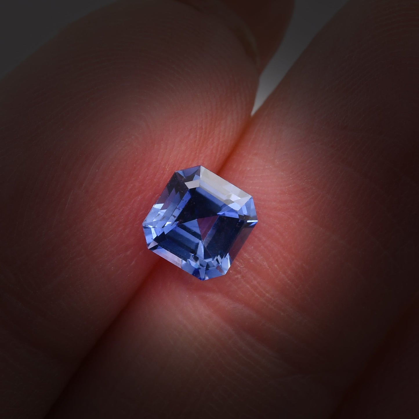1.23 Carat Blue SRI LANKAN Sq. Emerald Sapphire