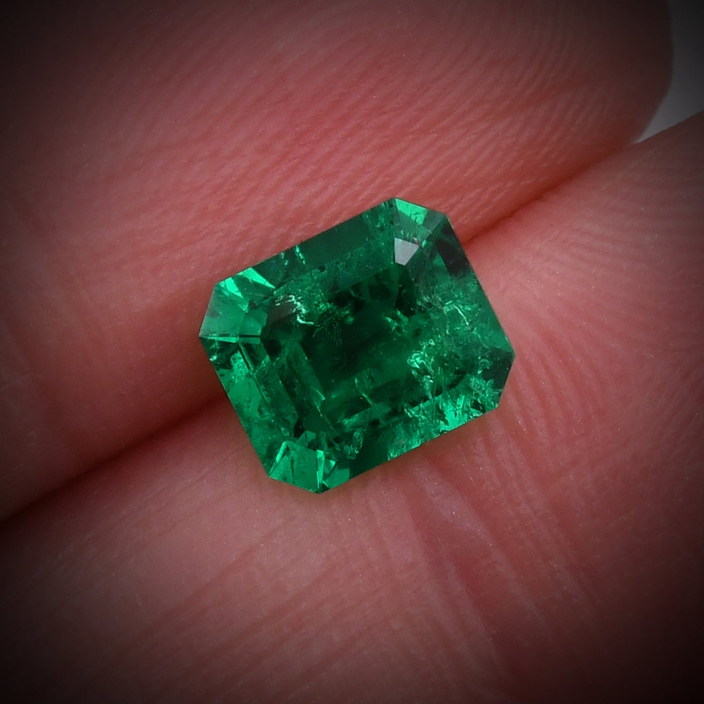 1,19 Karat Grüner kolumbianischer Smaragd Muzo Emerald CD