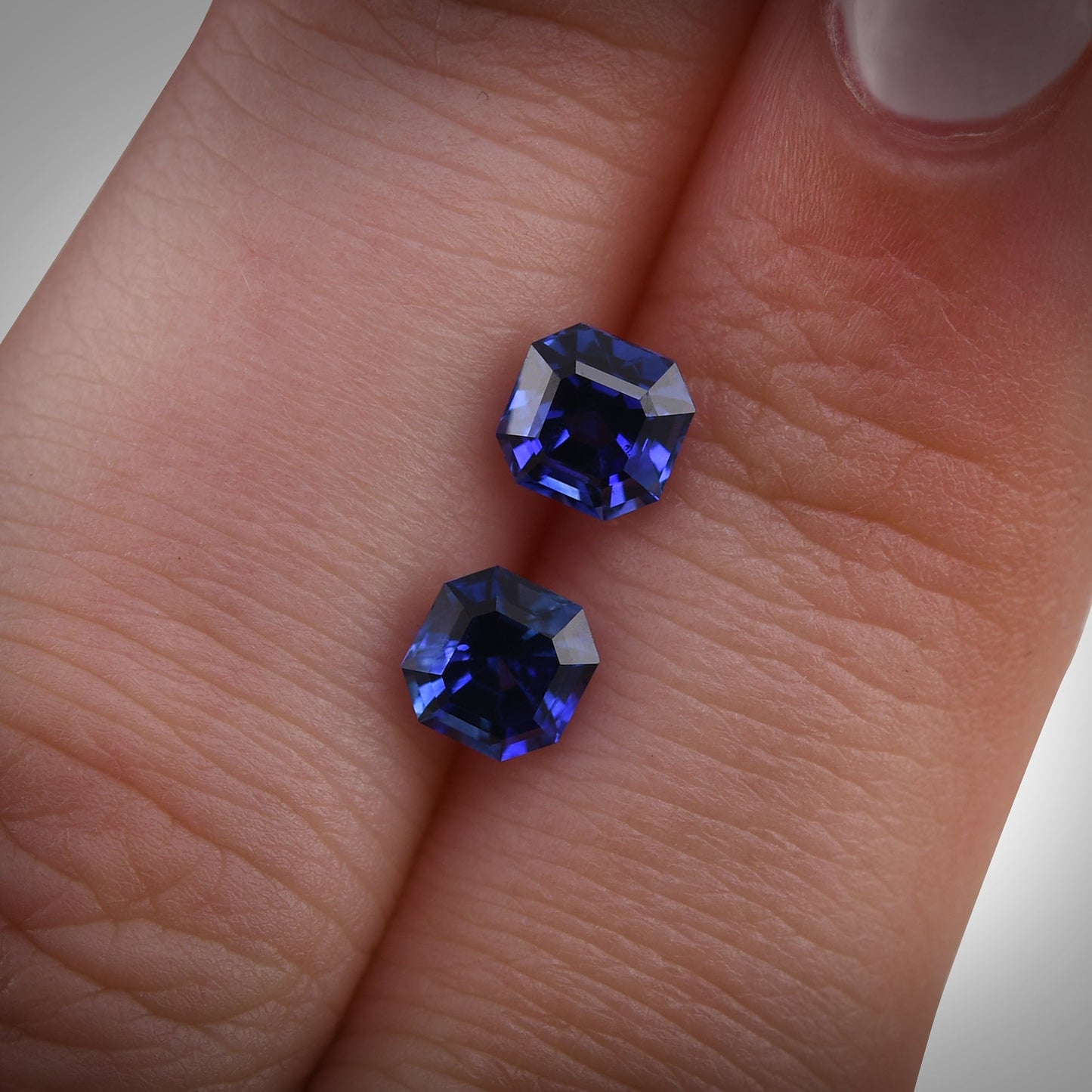 1.75 Carat Blue SRI LANKAN Sq. Emerald Sapphire