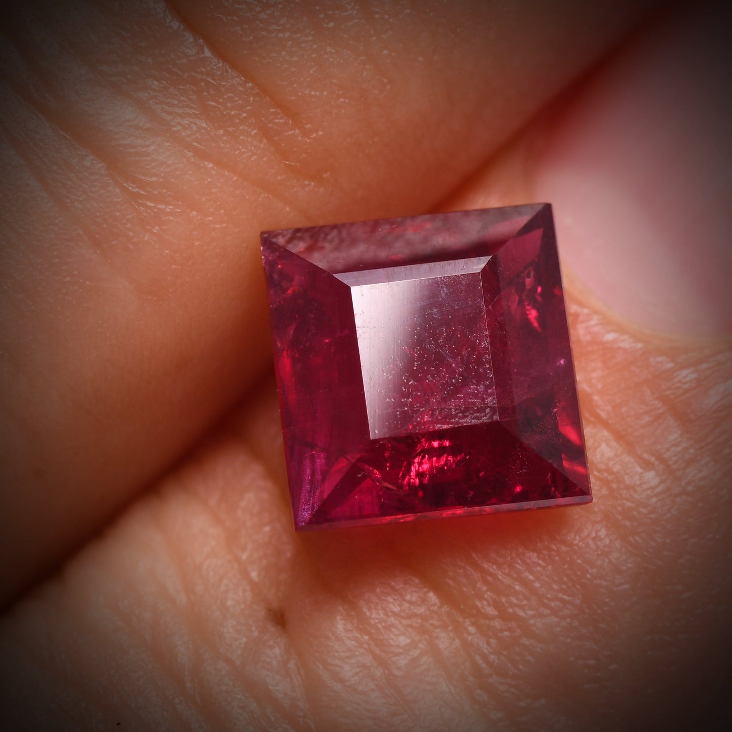3.35 Carat Red MOZAMBIQUE Rectangular Ruby GRS No Heat
