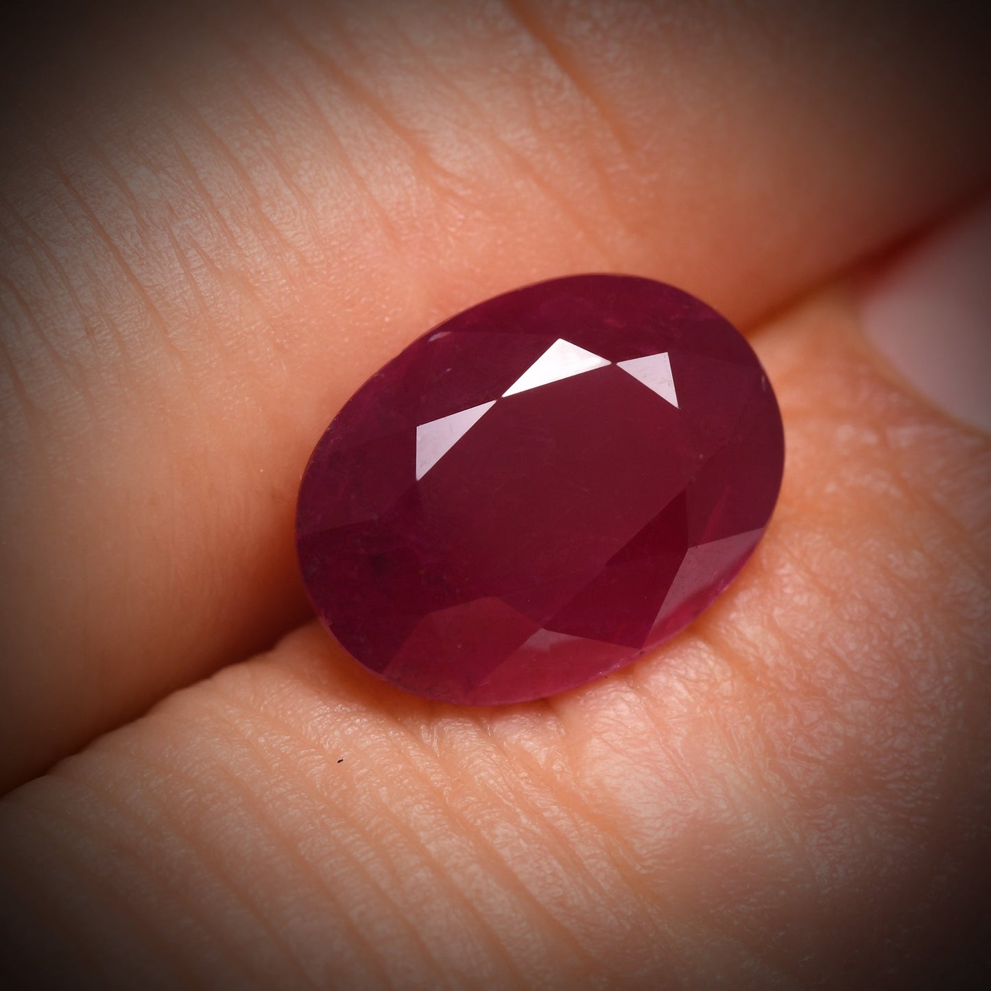 5.87 Carat Red MOZAMBIQUE Oval Ruby GRS No Heat
