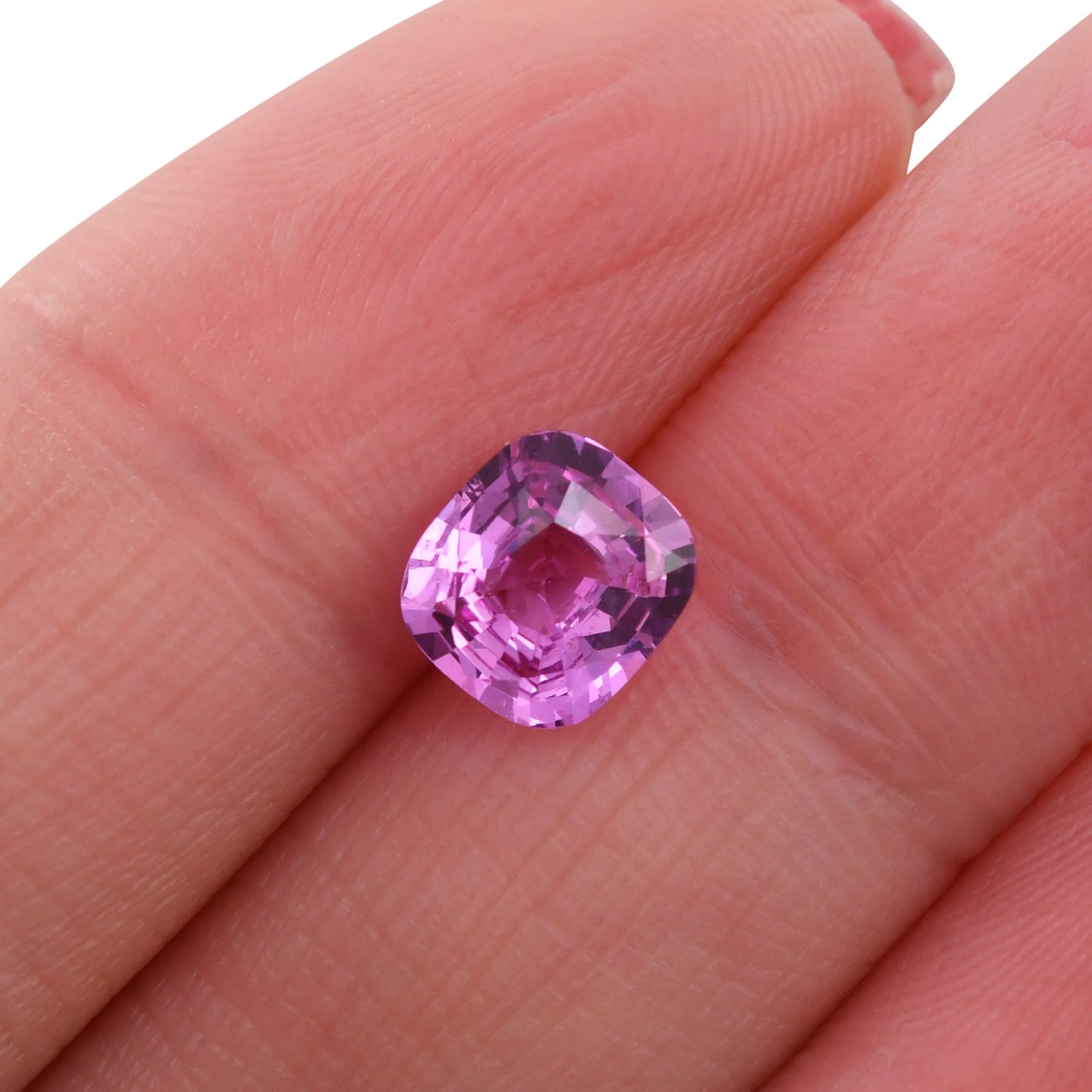 1.59 Carat Pink MADAGASCAR Cushion Sapphire