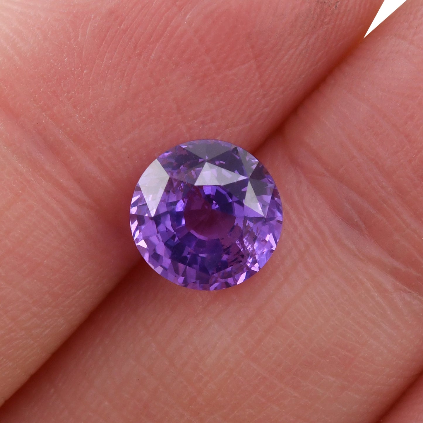 3.09 Carat Purple SRI LANKAN Round Sapphire CD