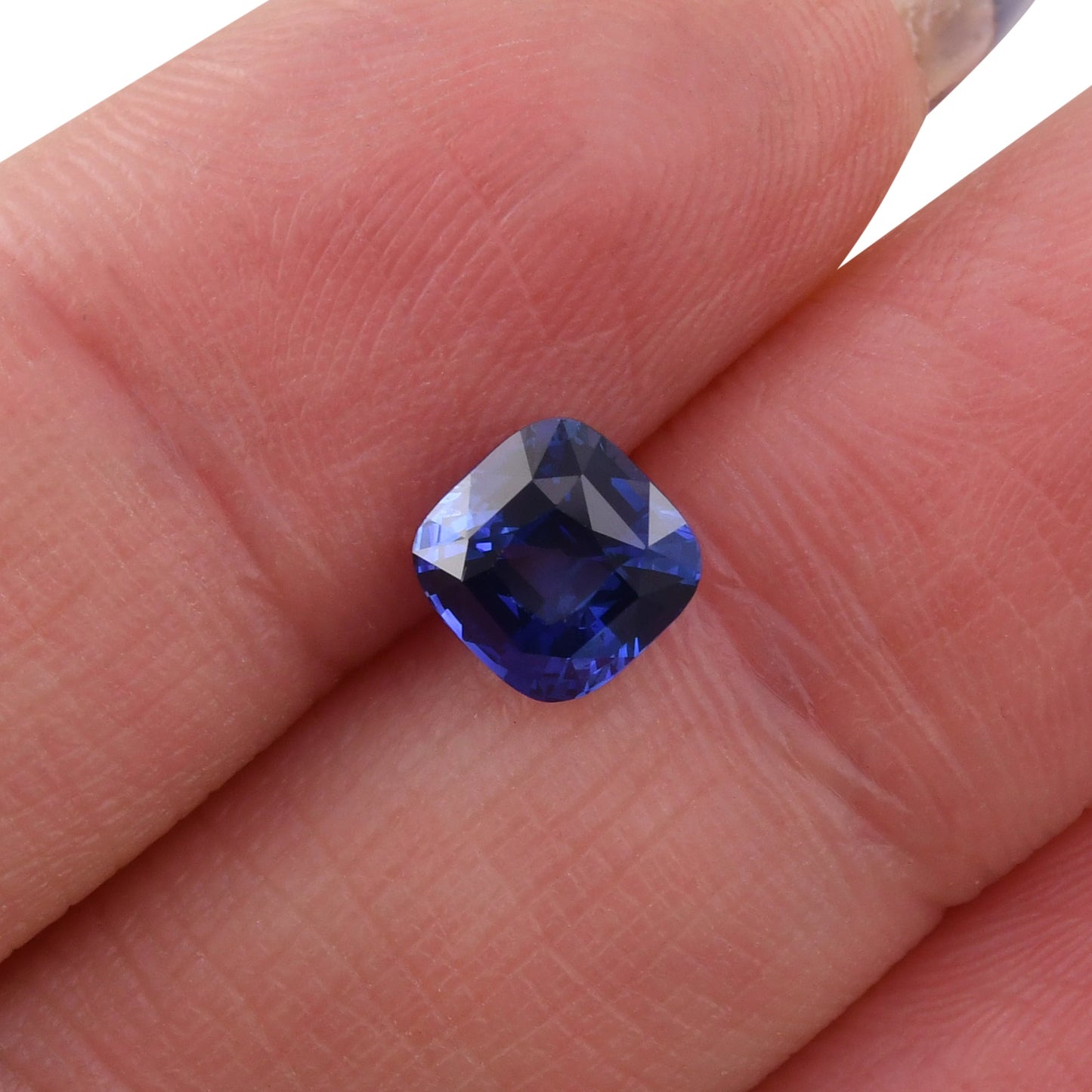 1.65 Carat Blue SRI LANKAN Cushion Sapphire