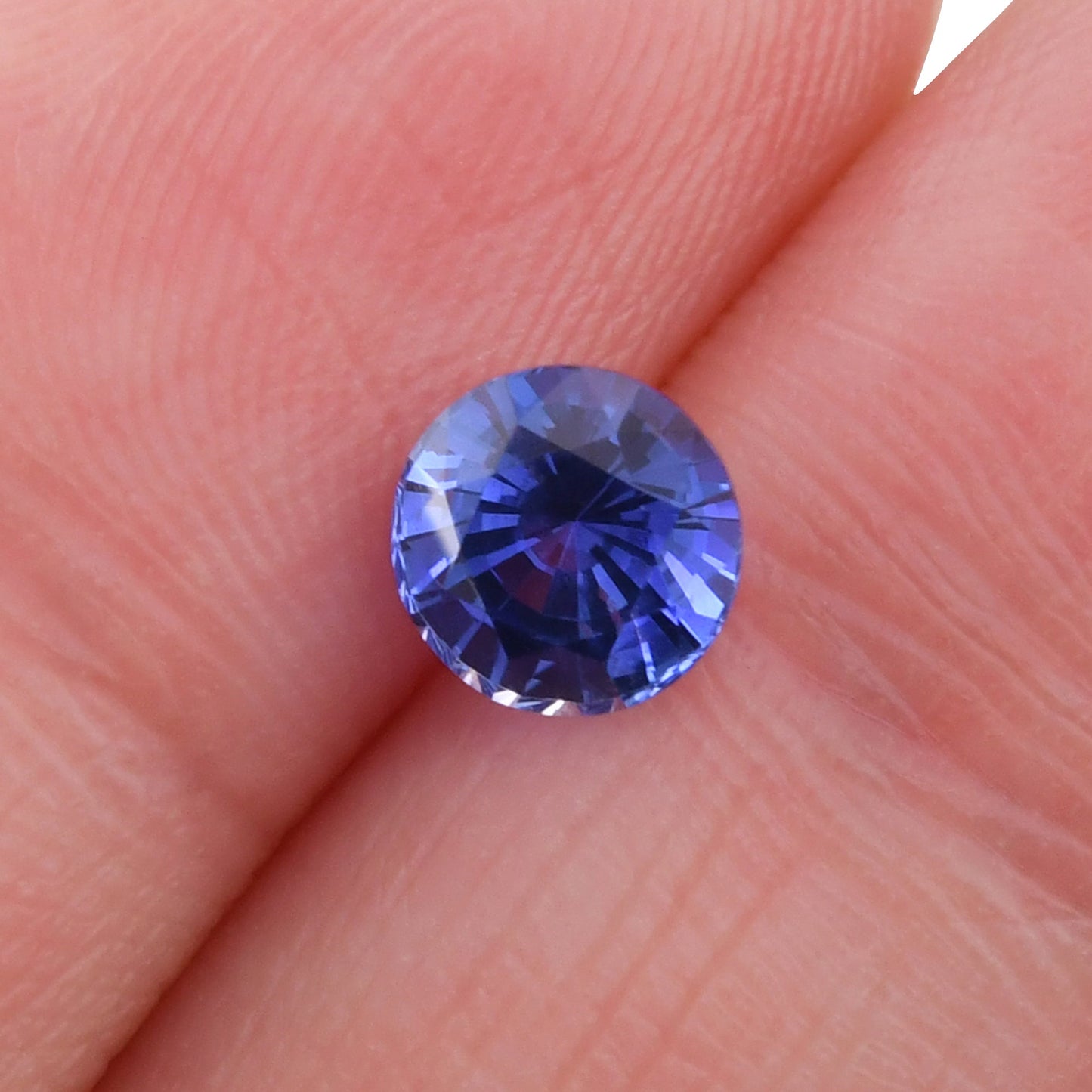 1,18 Karat blauer runder Saphir aus Sri Lanka