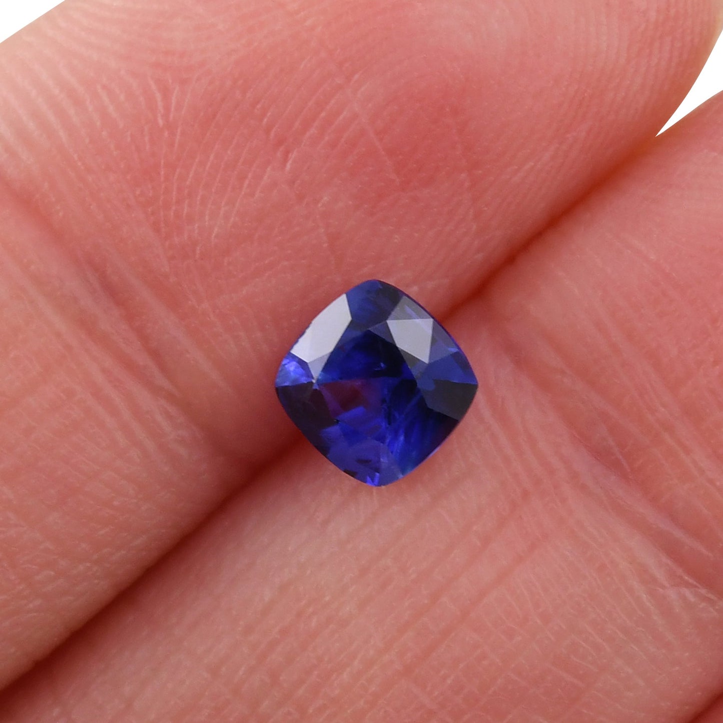 0,91 Karat blauer Kissen-Saphir aus Sri Lanka