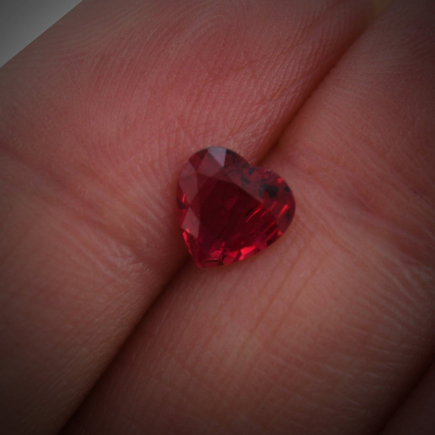 0.87 Carat Red MOZAMBIQUE Heart Ruby