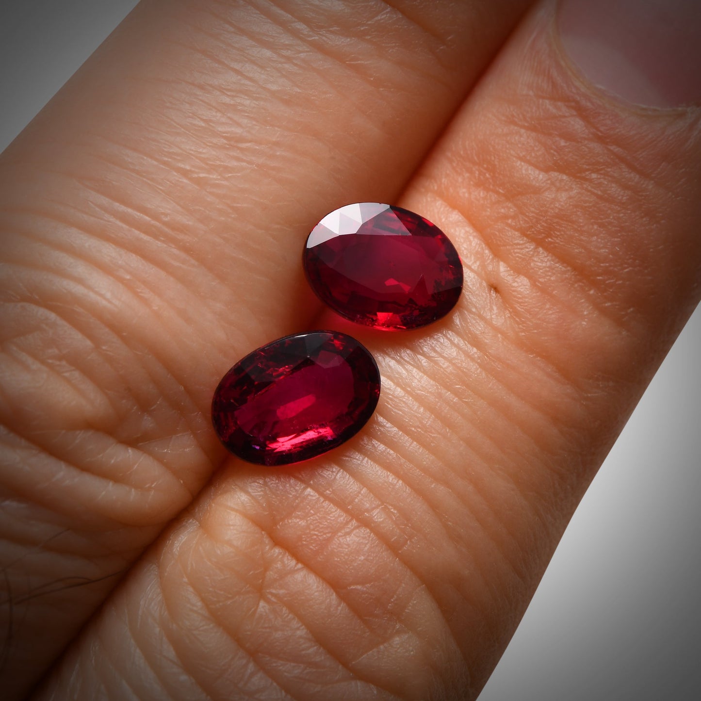 4.07 Carat Red Oval Ruby