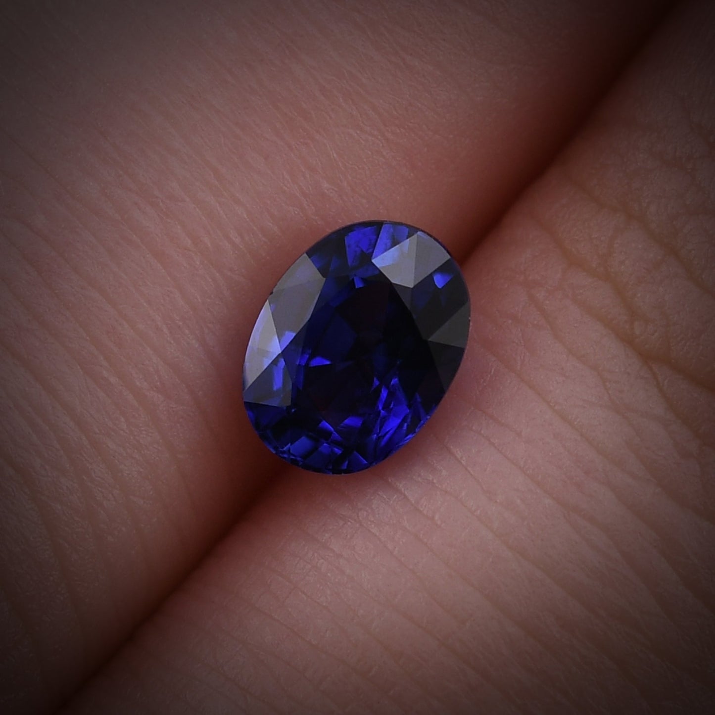 1,17 Karat blauer ovaler Saphir aus Sri Lanka