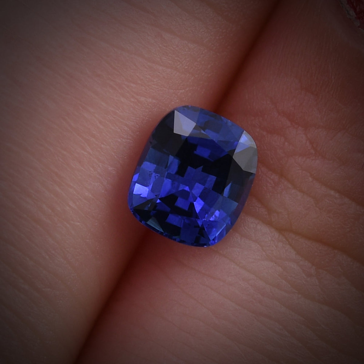 1.41 Carat Blue SRI LANKAN Cushion Sapphire
