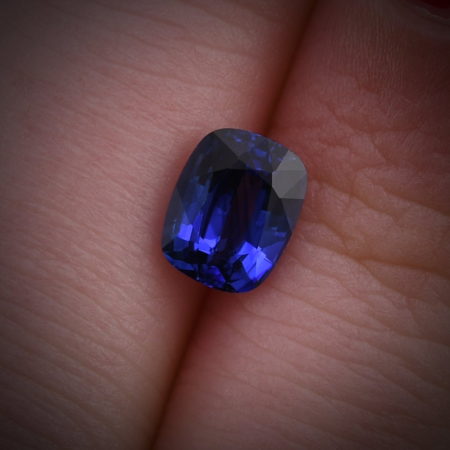 1,27 Karat blauer Kissen-Saphir aus Sri Lanka