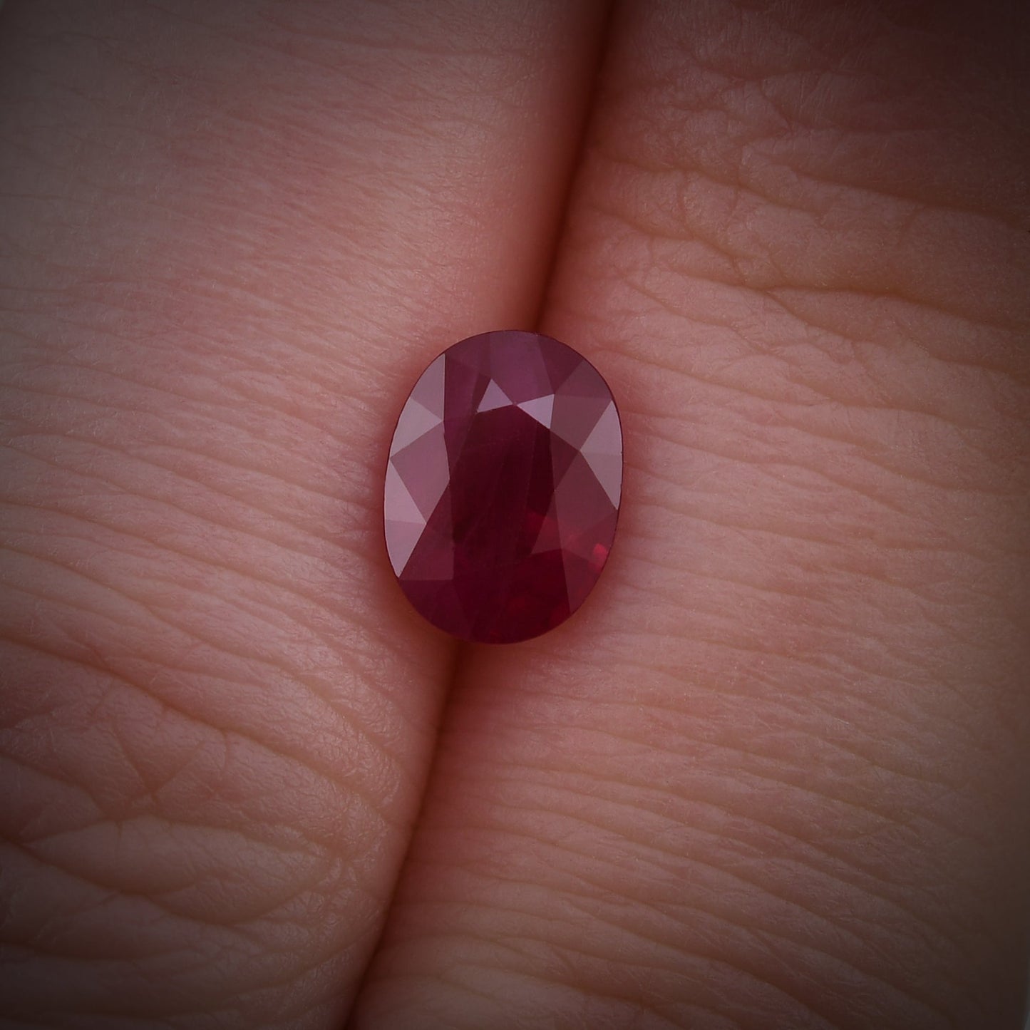 1.54 Carat Red BURMESE Oval Ruby