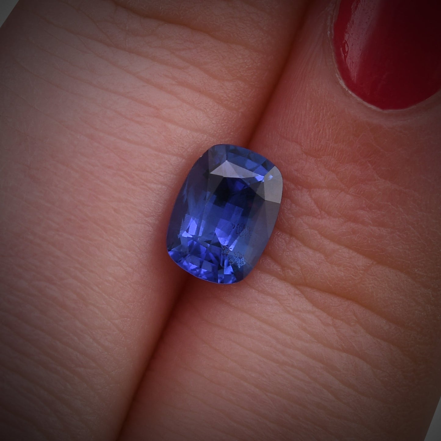 1,33 Karat blauer Kissen-Saphir aus Sri Lanka