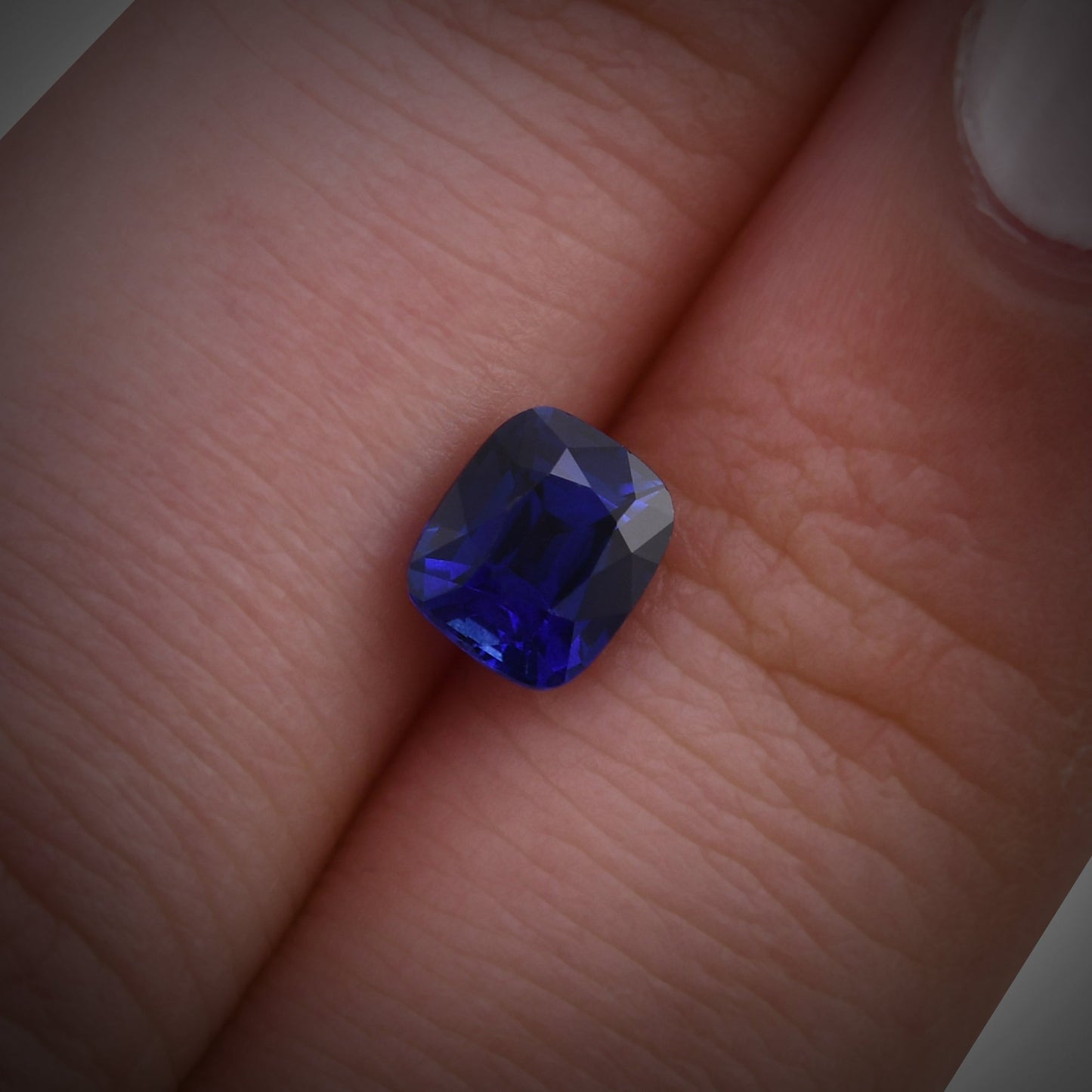 1,12 Karat blauer Kissen-Saphir aus Sri Lanka