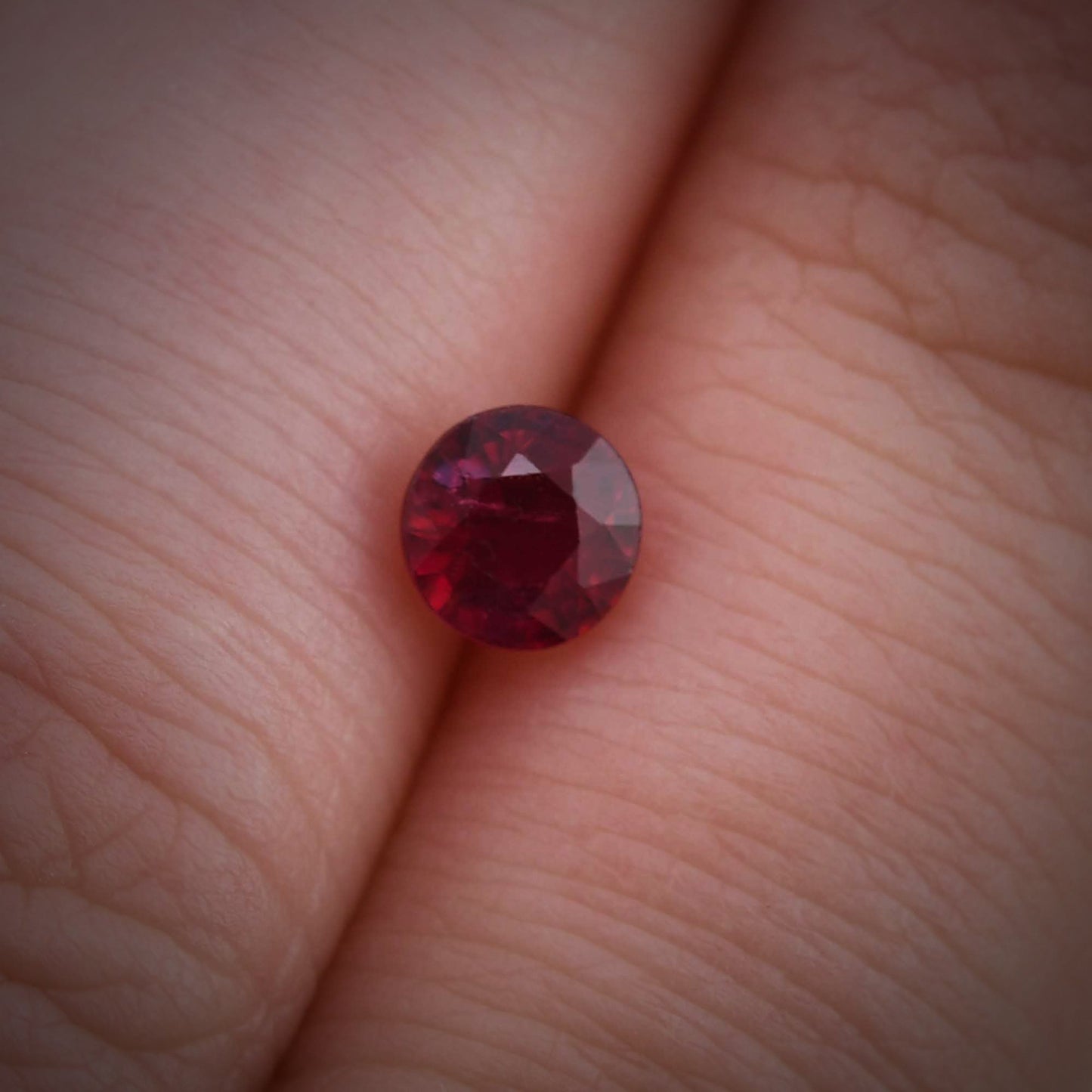 0.79 Carat Red MOZAMBICAN Round Ruby