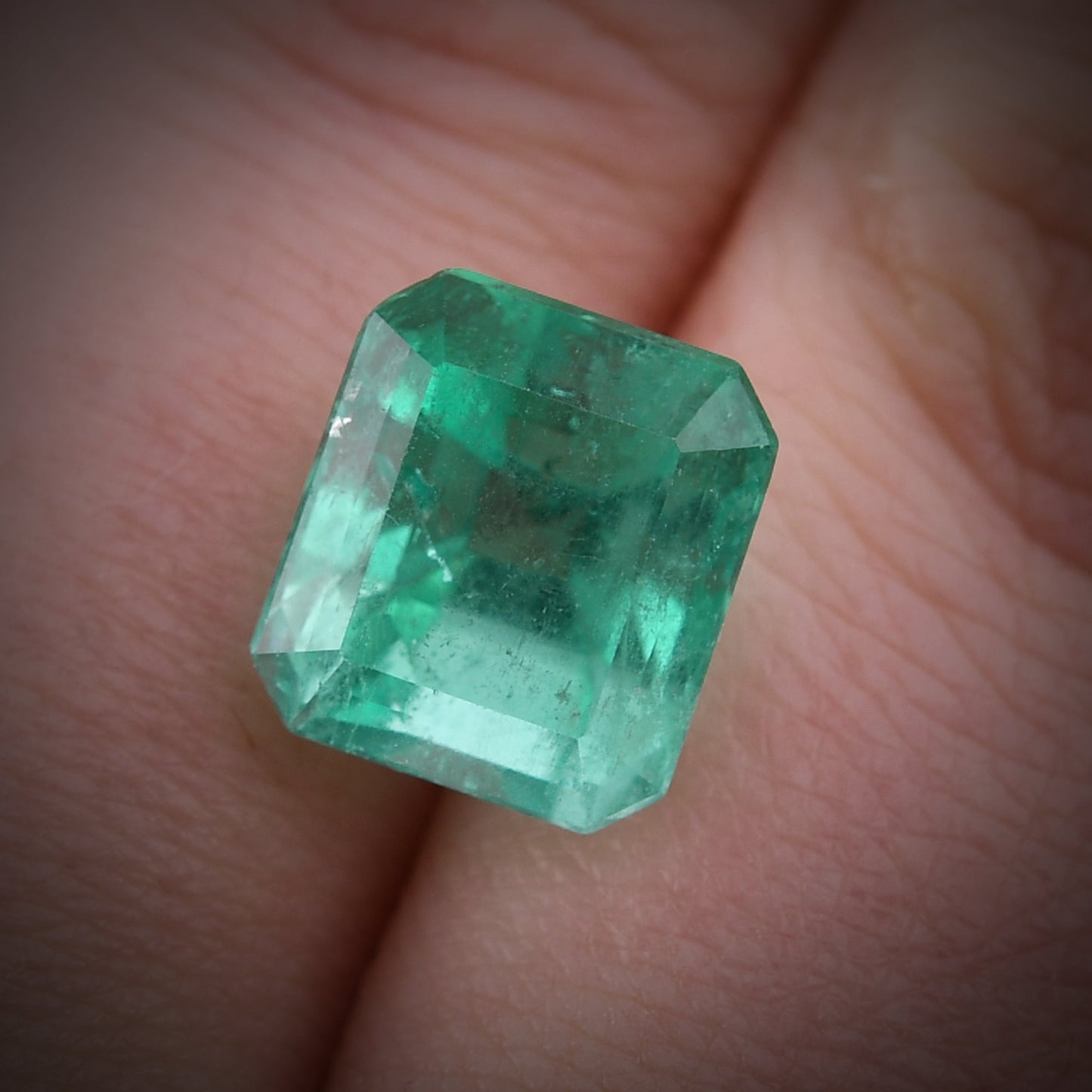 6.12 Carat Green COLOMBIAN Octagon Emerald GIA