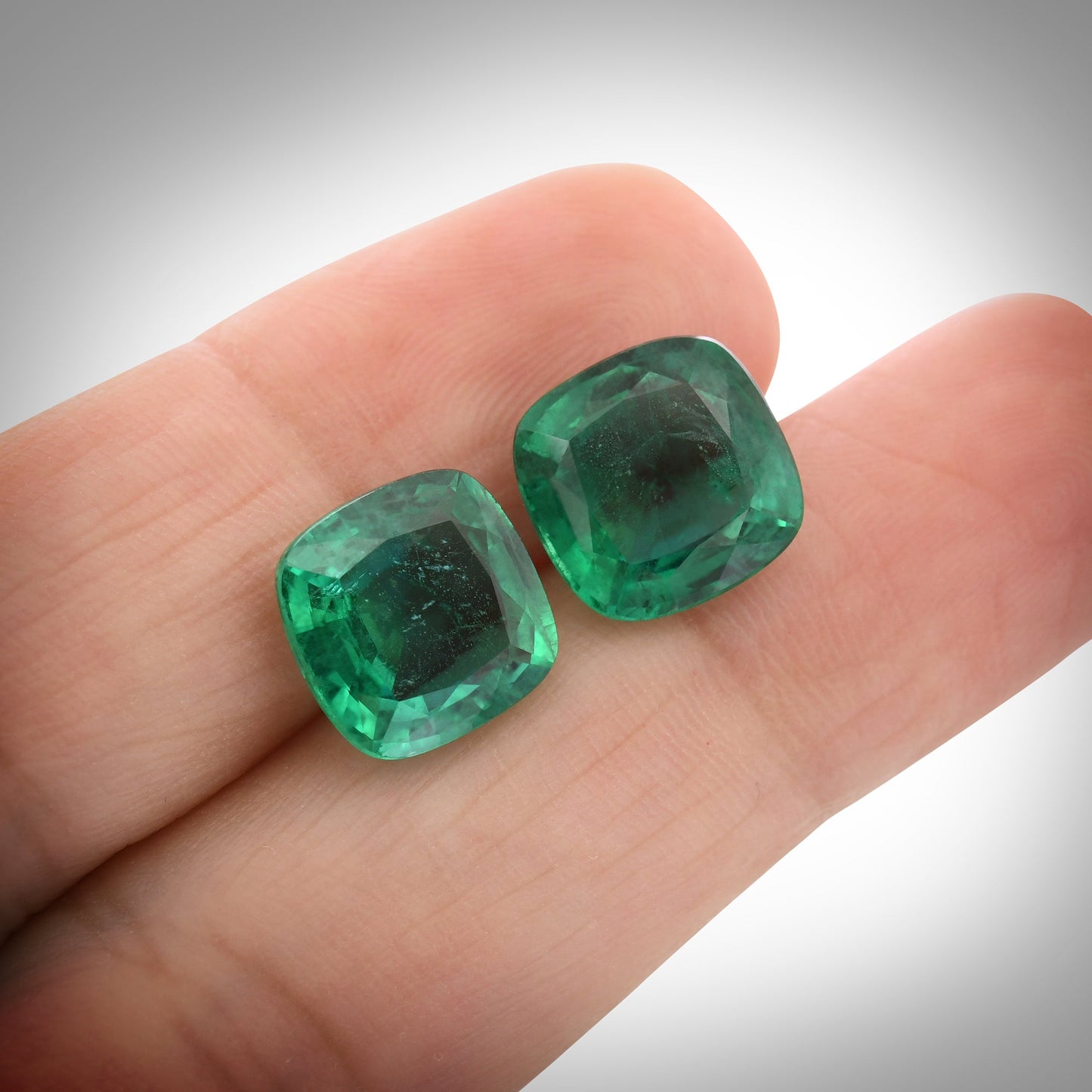 7.97 Carat Green Cushion Emerald