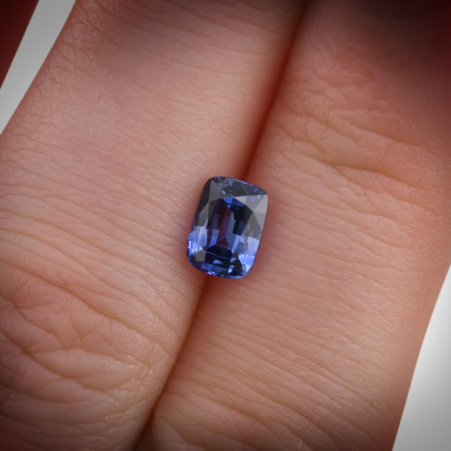 1.24 Carat Blue SRI LANKAN Cushion Sapphire