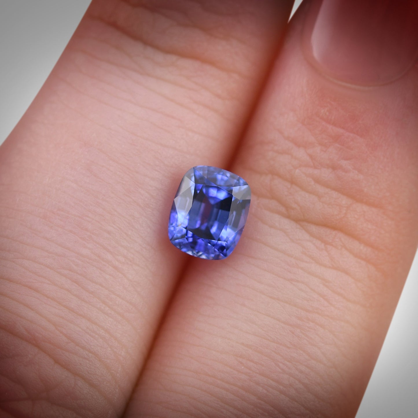 1.68 Carat Blue SRI LANKAN Cushion Sapphire